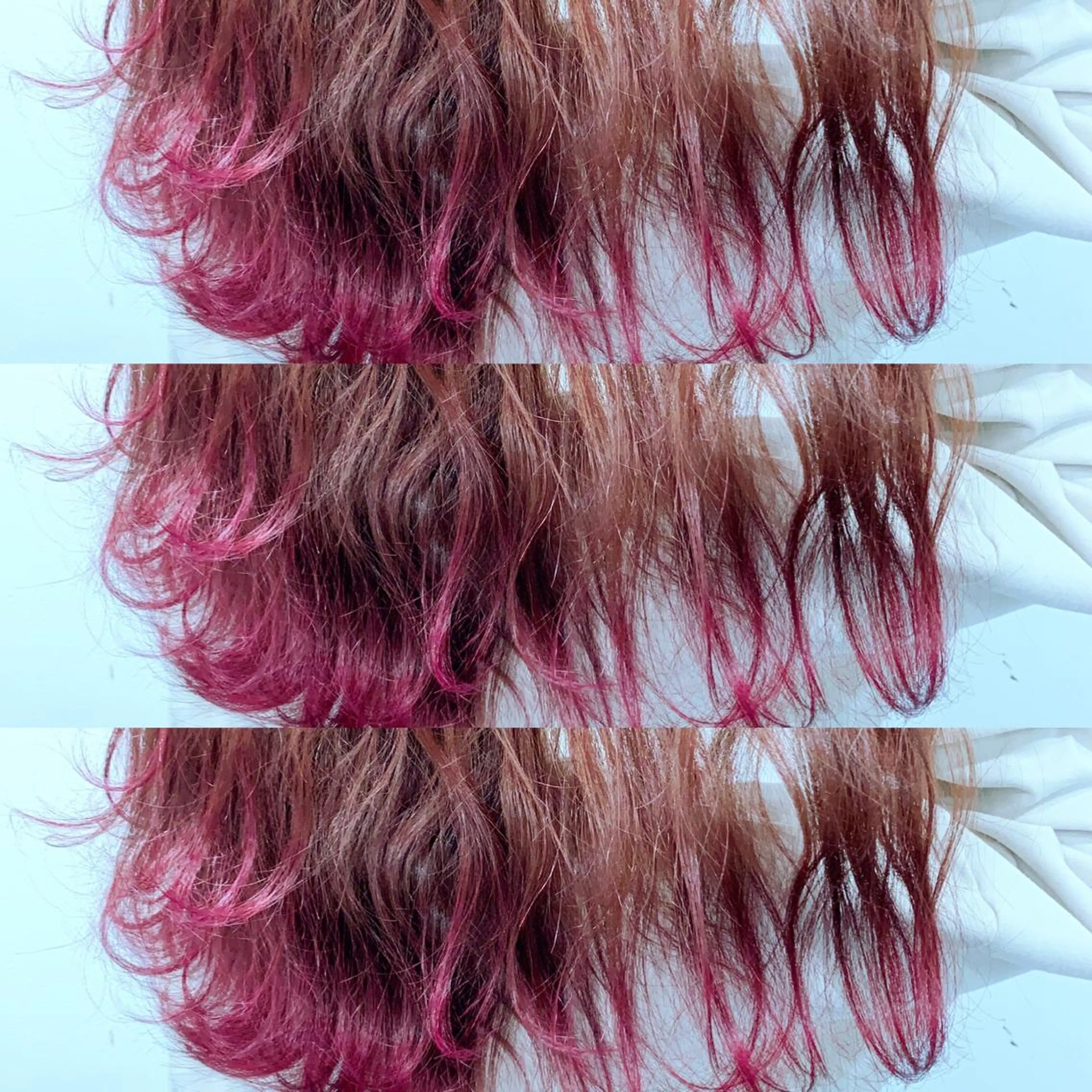 ロング アッシュ ハイライト レイヤーカット ヘアカラー Selene hair OSAKAのヘアスタイル