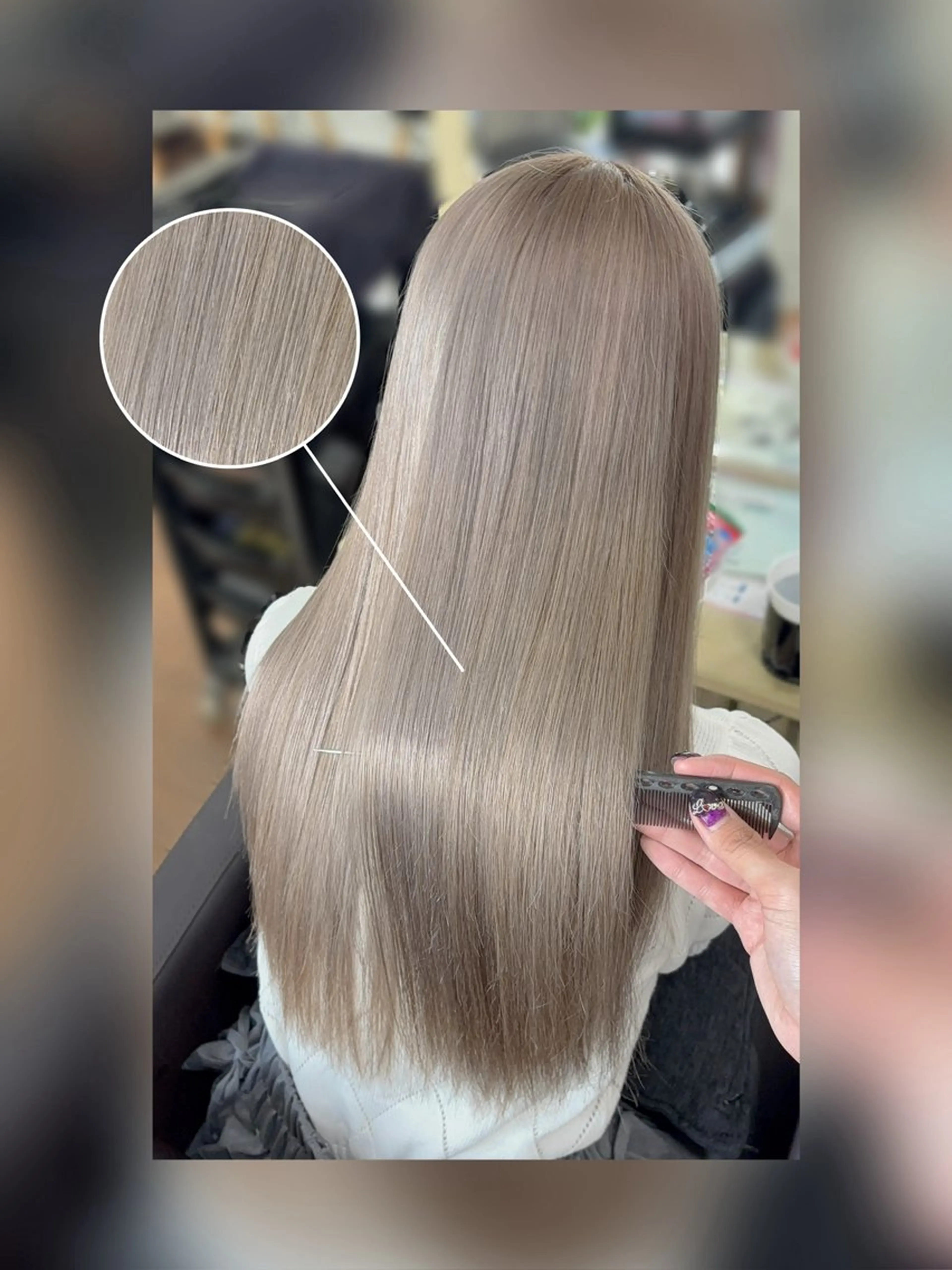 ロング ヘアカラー トリートメント DOTE hair make【ドォート】所属・限界オタク美容師 💜Natsuki☁のヘアスタイル