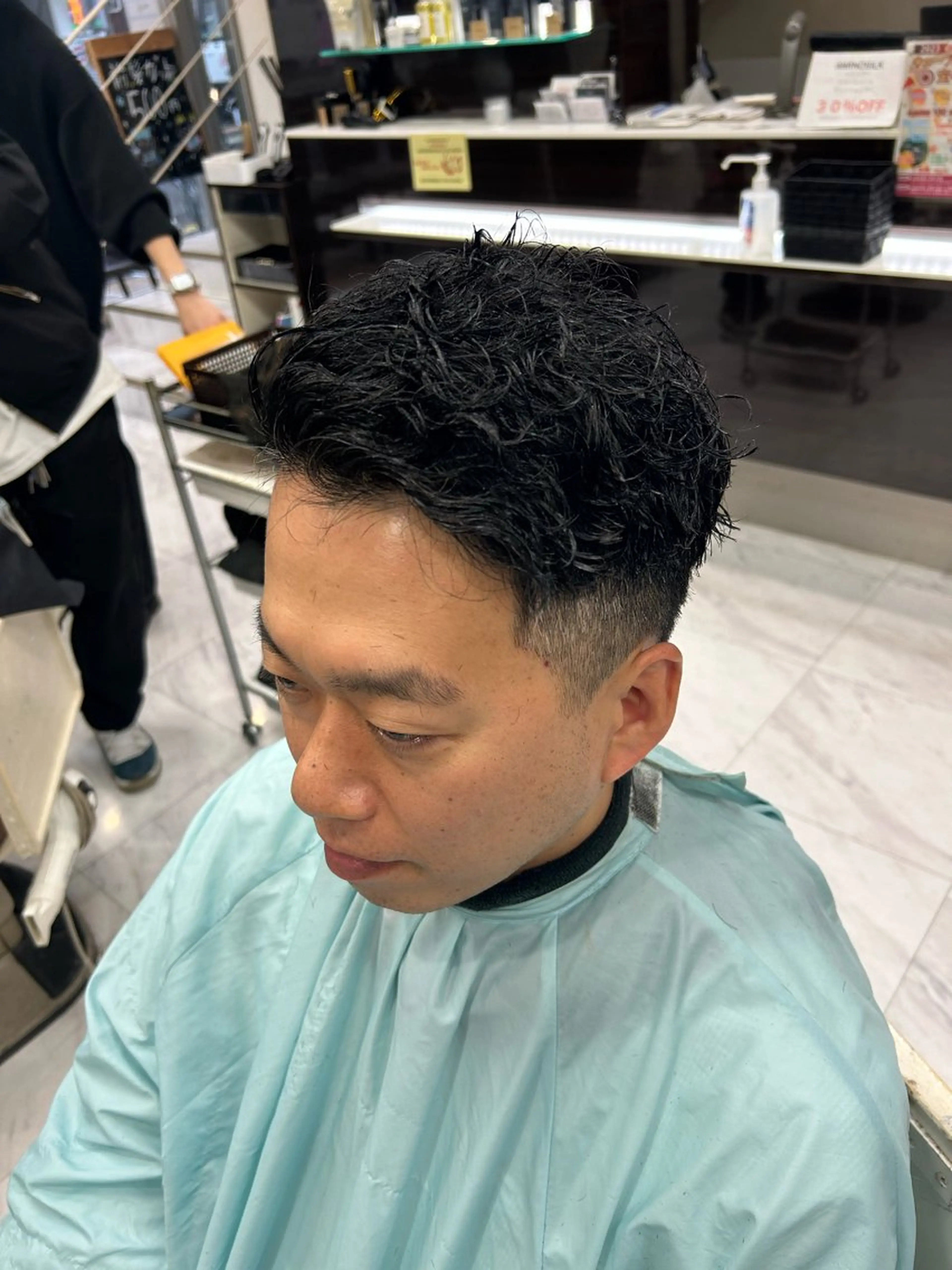 ショート パーマ メンズ カット パーマ トリートメント メンズパーマ 💈後閑和真💈のヘアスタイル