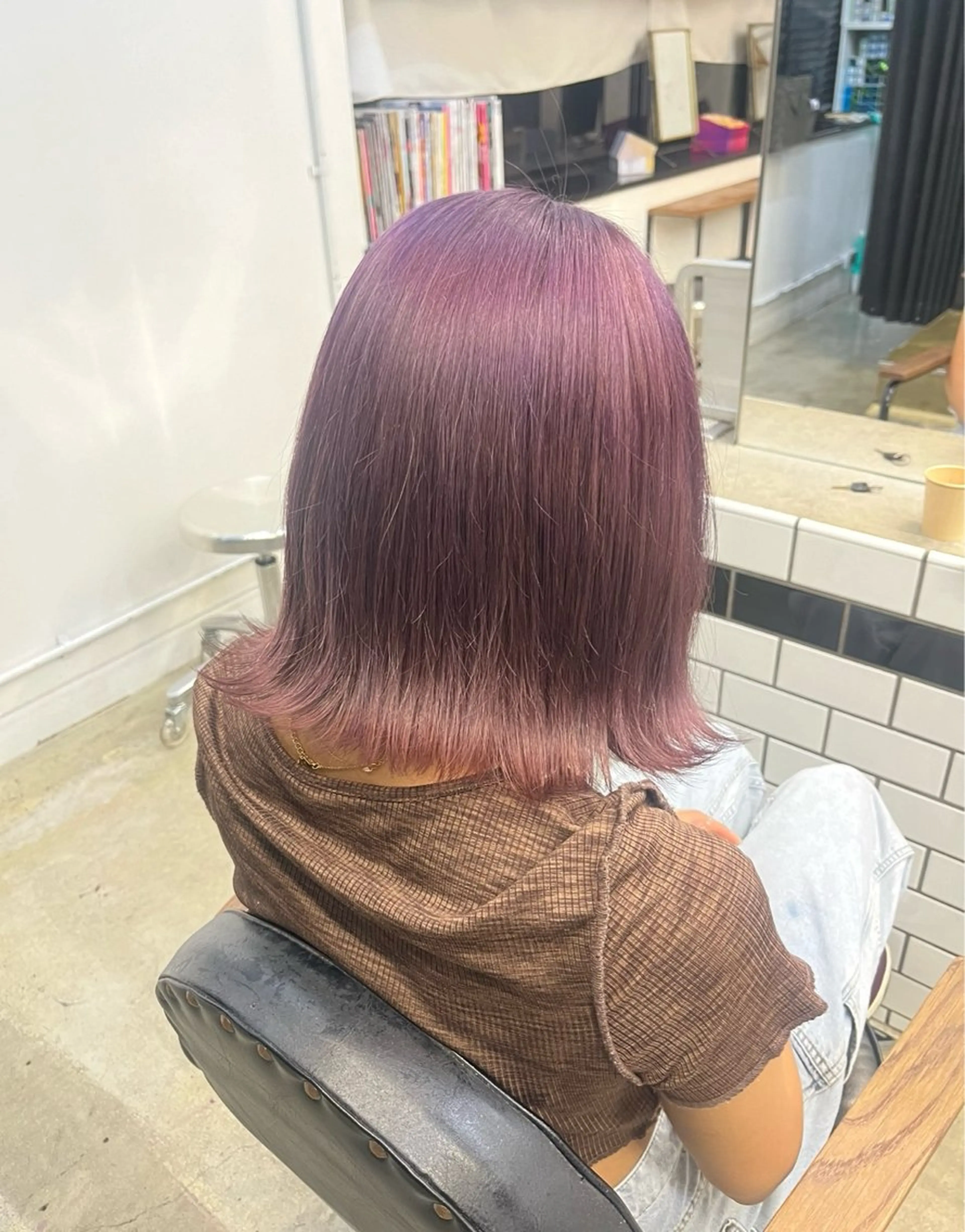 カラー ベージュ×艶🍨 mihoのヘアスタイル
