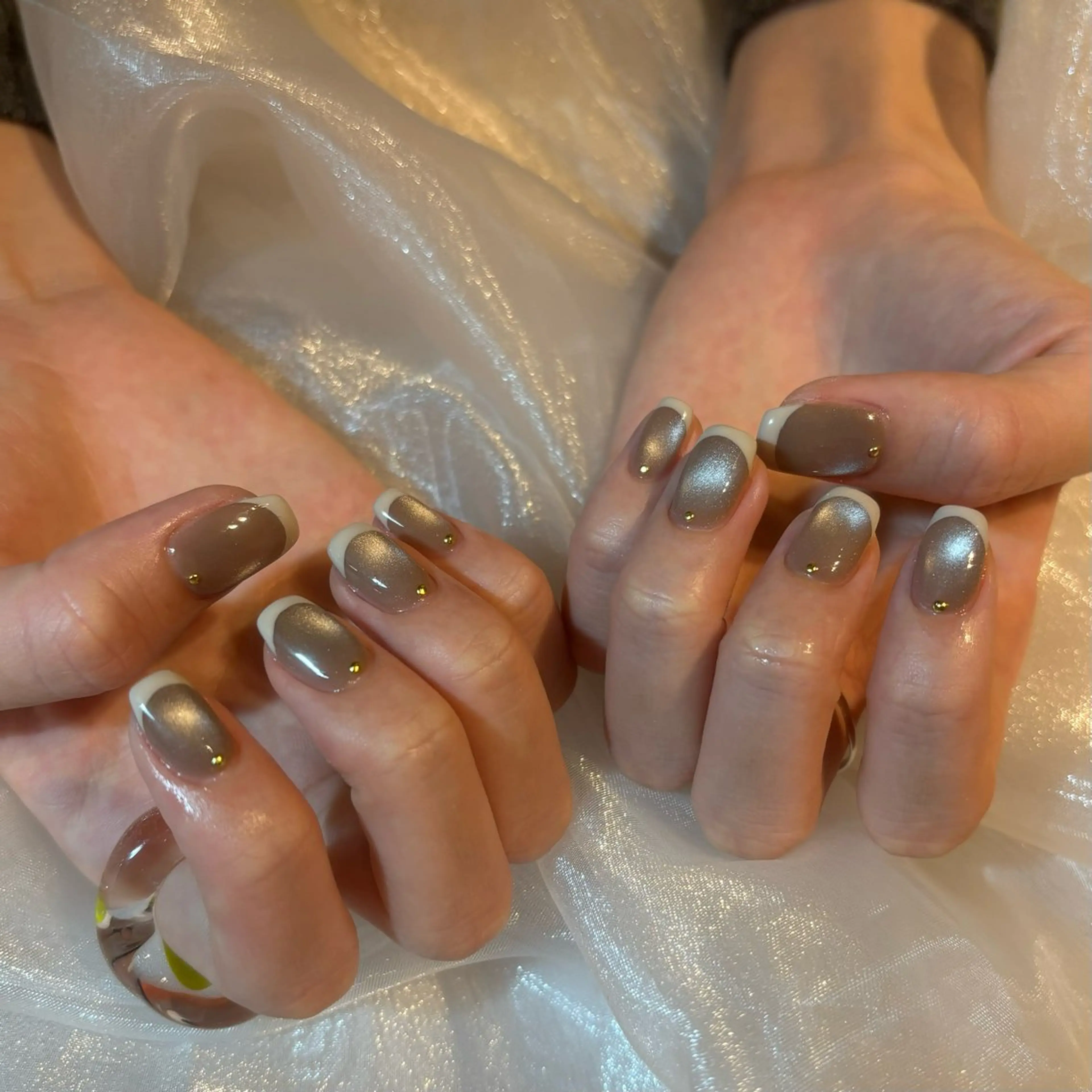 ネイル フレンチネイル マグネットネイル ハンドネイル Hanana Nail所属・Hanana Nail Hanaのネイルデザイン