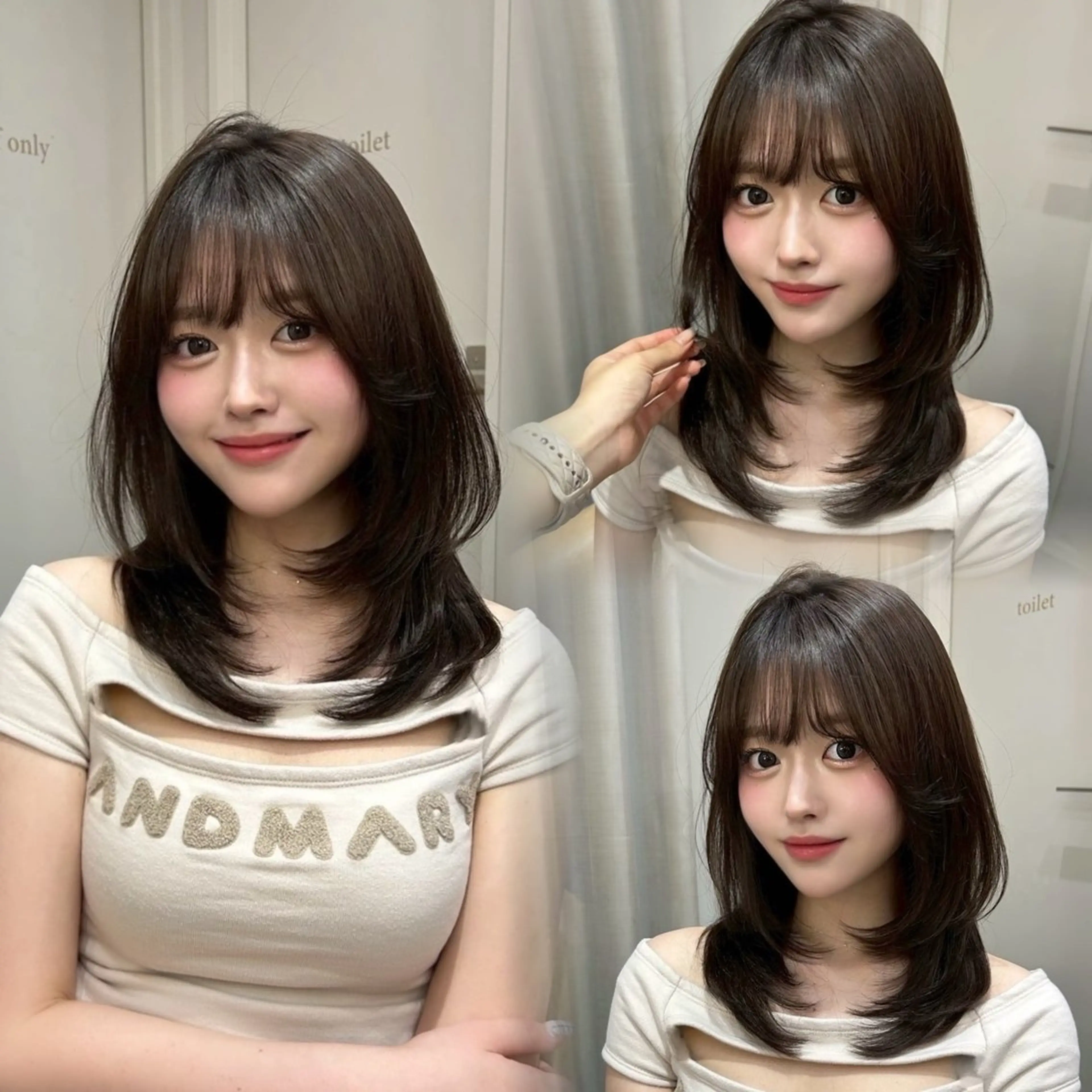 ミディアム ヘアカラー 大宮🩶韓国ヘア🩶 ‪ふうなのヘアスタイル
