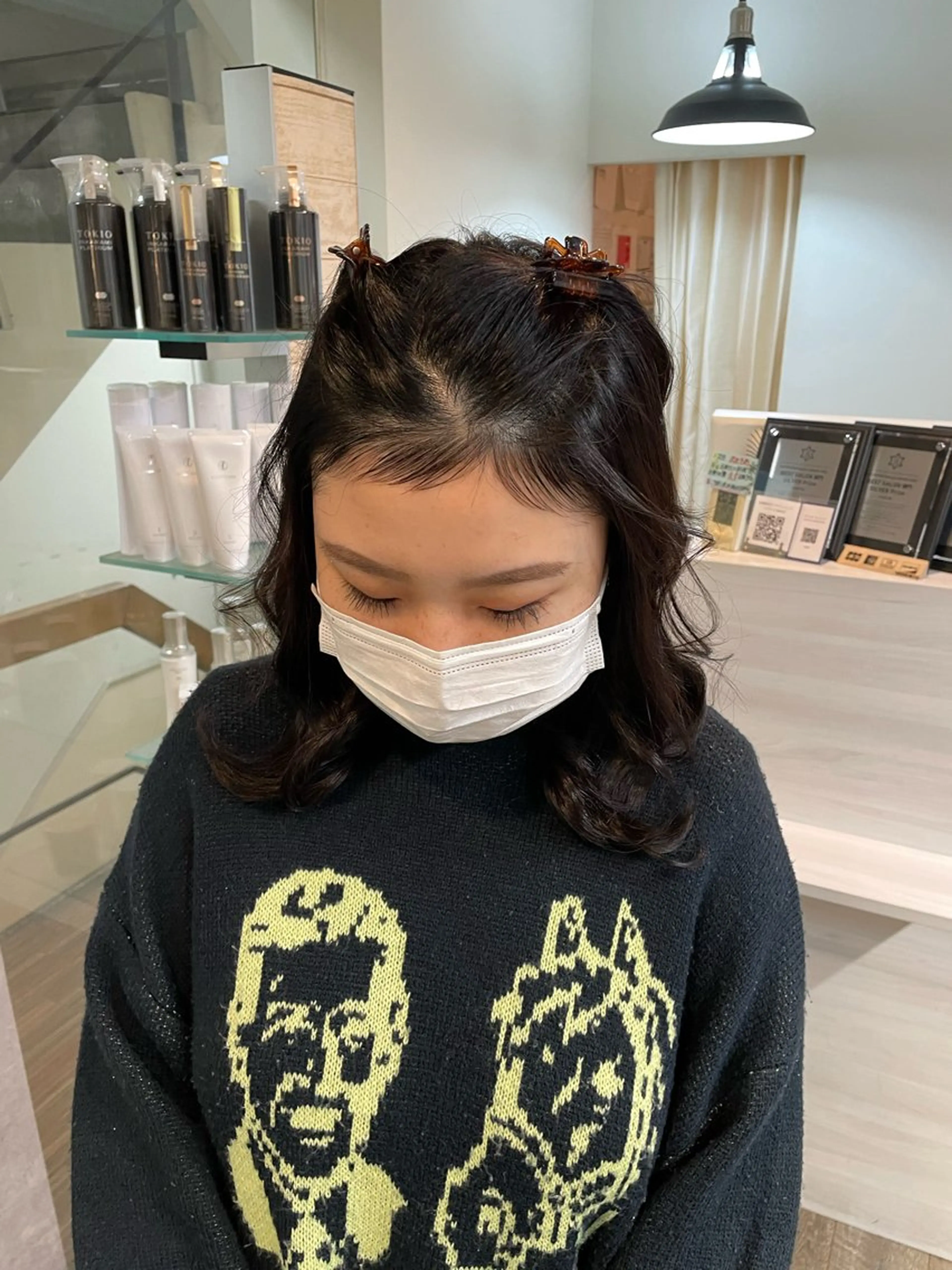 【平日限定❗️】チャンモリパーマ👼🏻🎀(産毛カット+産毛パーマ)の写真