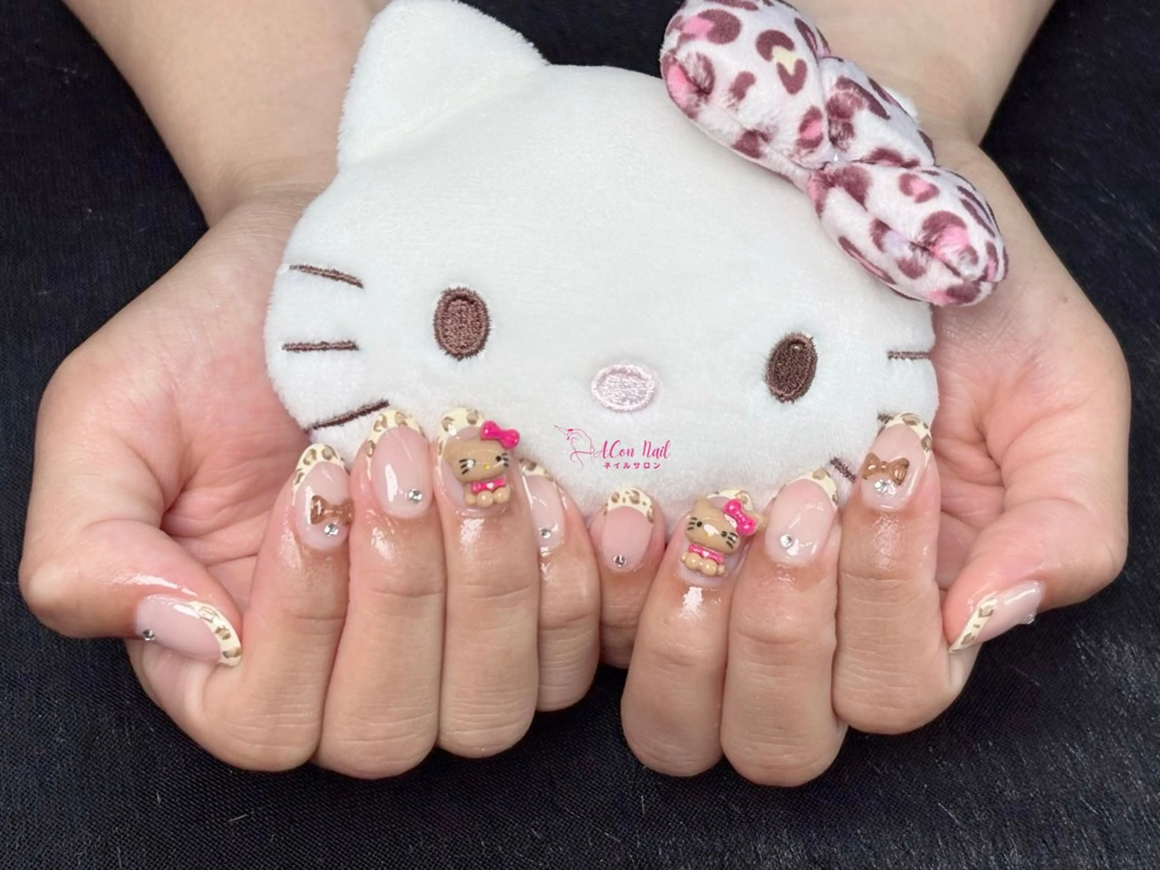 ネイル 桜ネイル 長さ出し フラワーネイル フレンチネイル ジェルネイル ハンドネイル AConNailSalon所属・ACon NailSalonのネイルデザイン