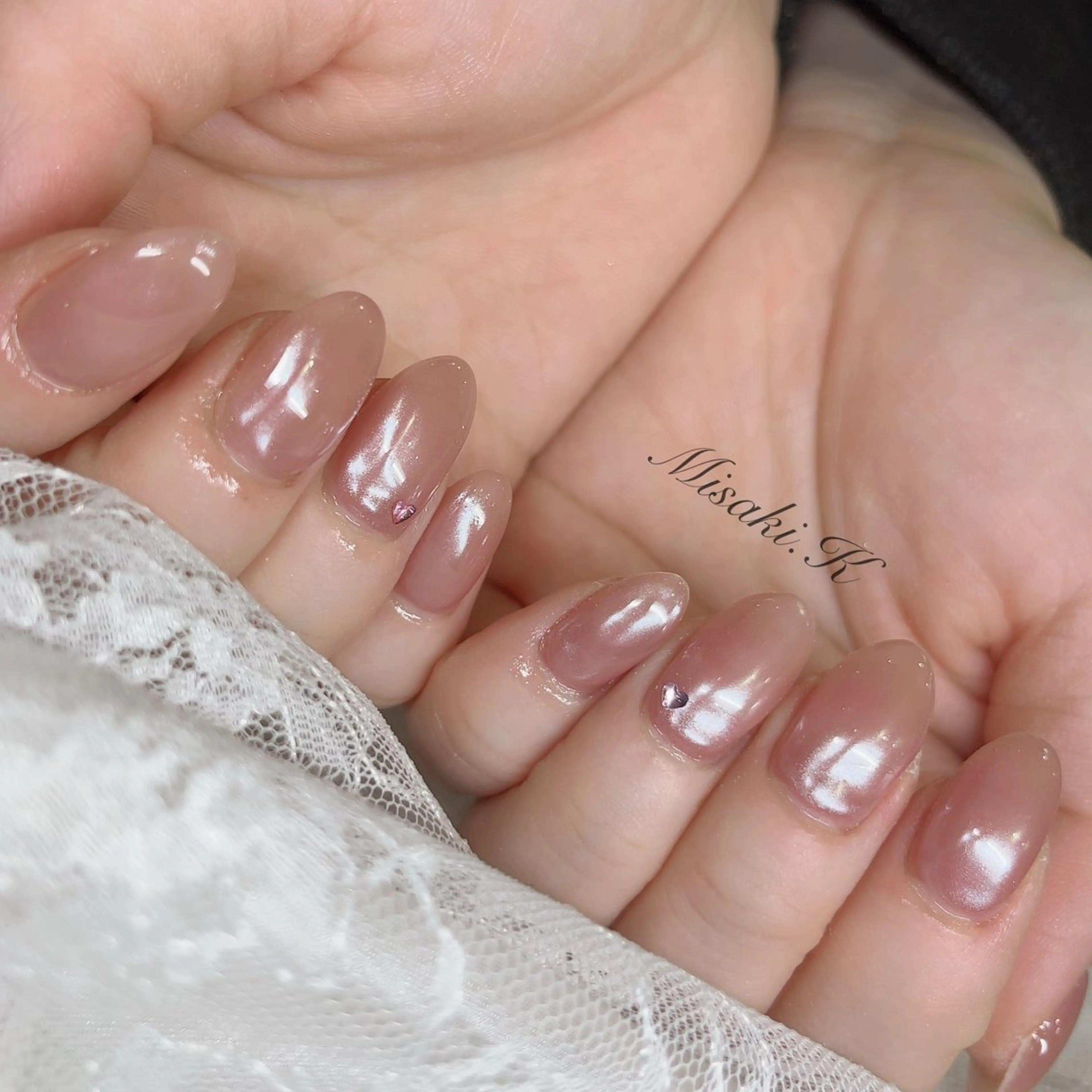 ネイル オーロラネイル ミラーネイル K. Misakiのネイルデザイン