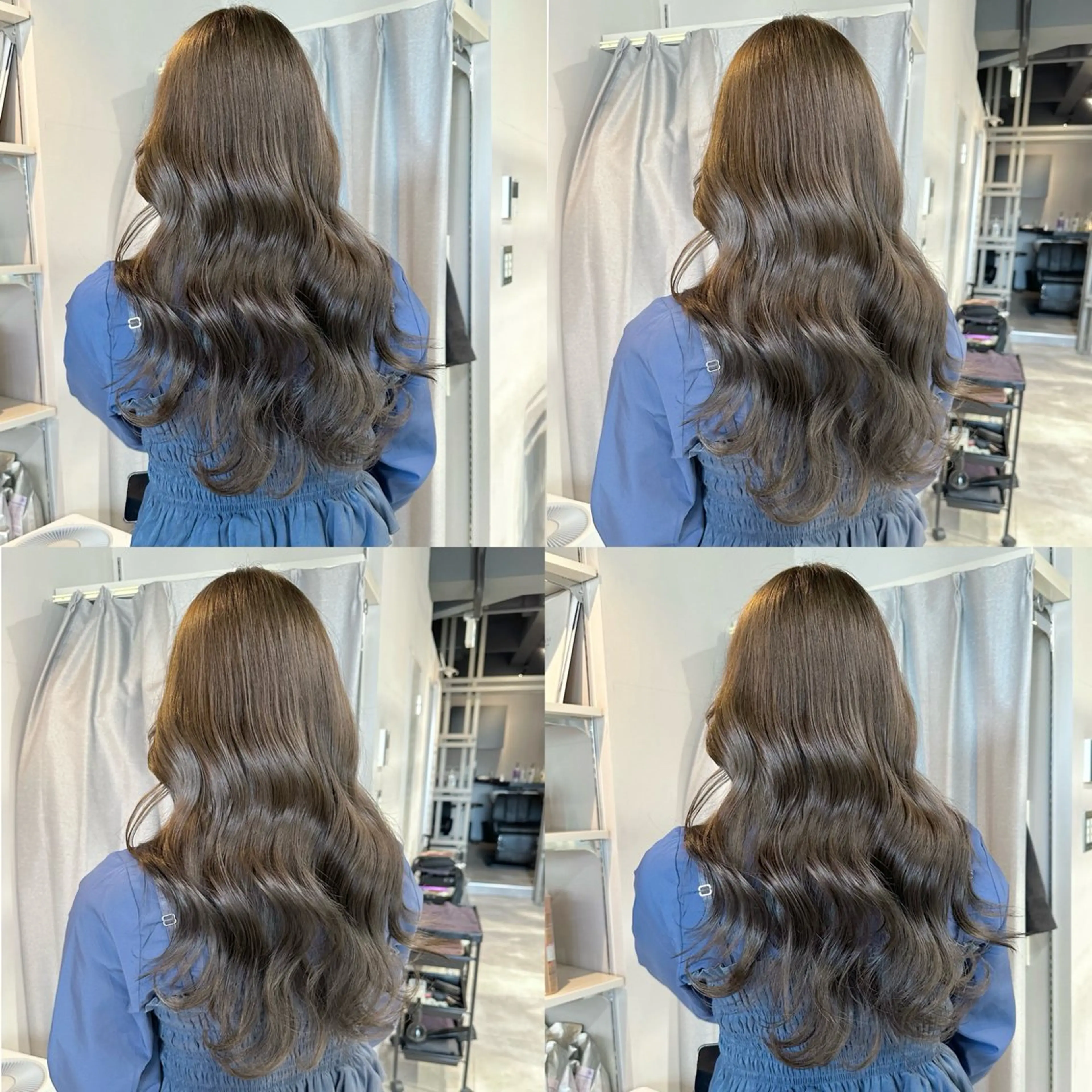 セミロング カラー 髪質改善 カット ヘアカラー トリートメント KURO/ズボラでも できる韓国ヘアのヘアスタイル