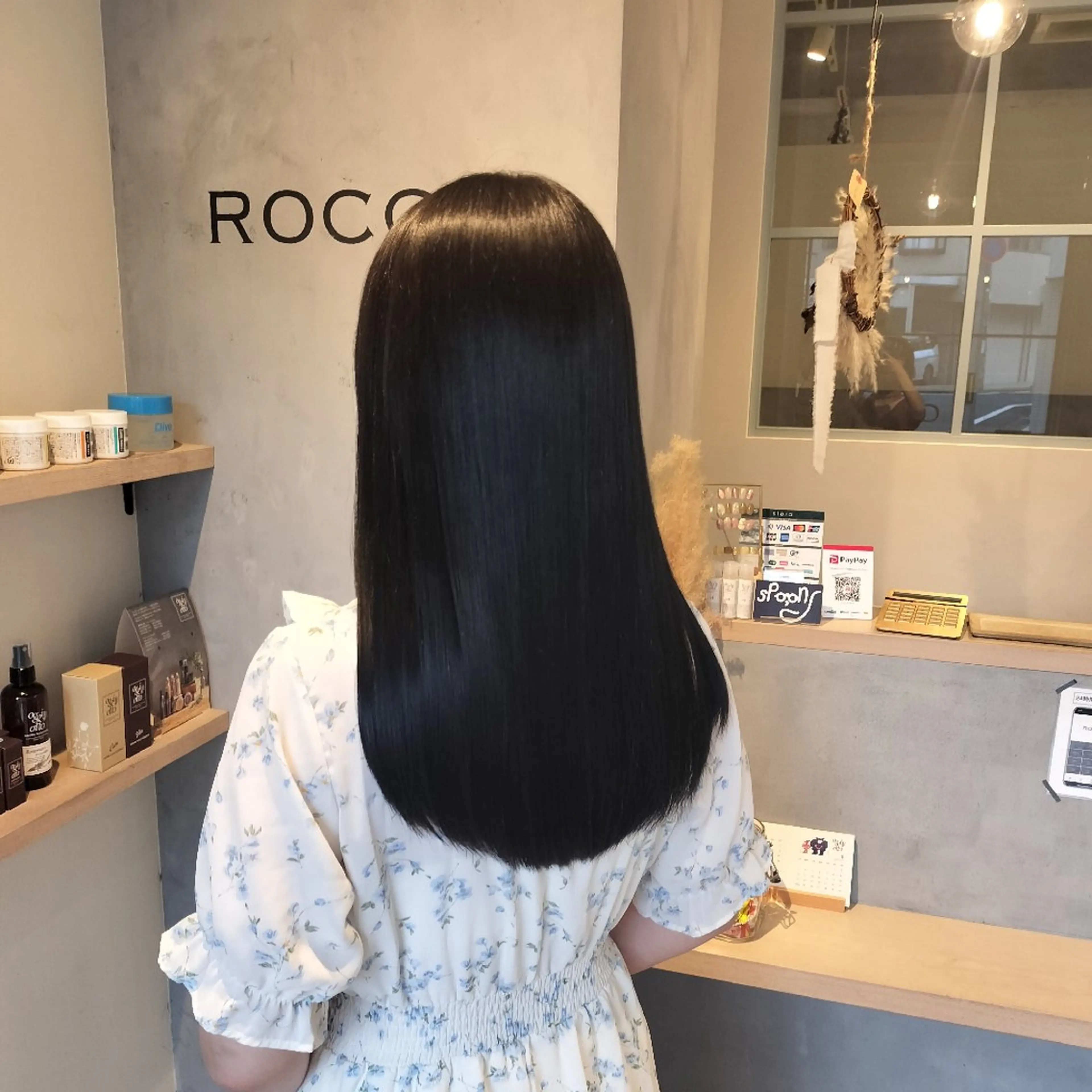 ロング カラー ヘアカラー トリートメント ROCCO ひなこのヘアスタイル