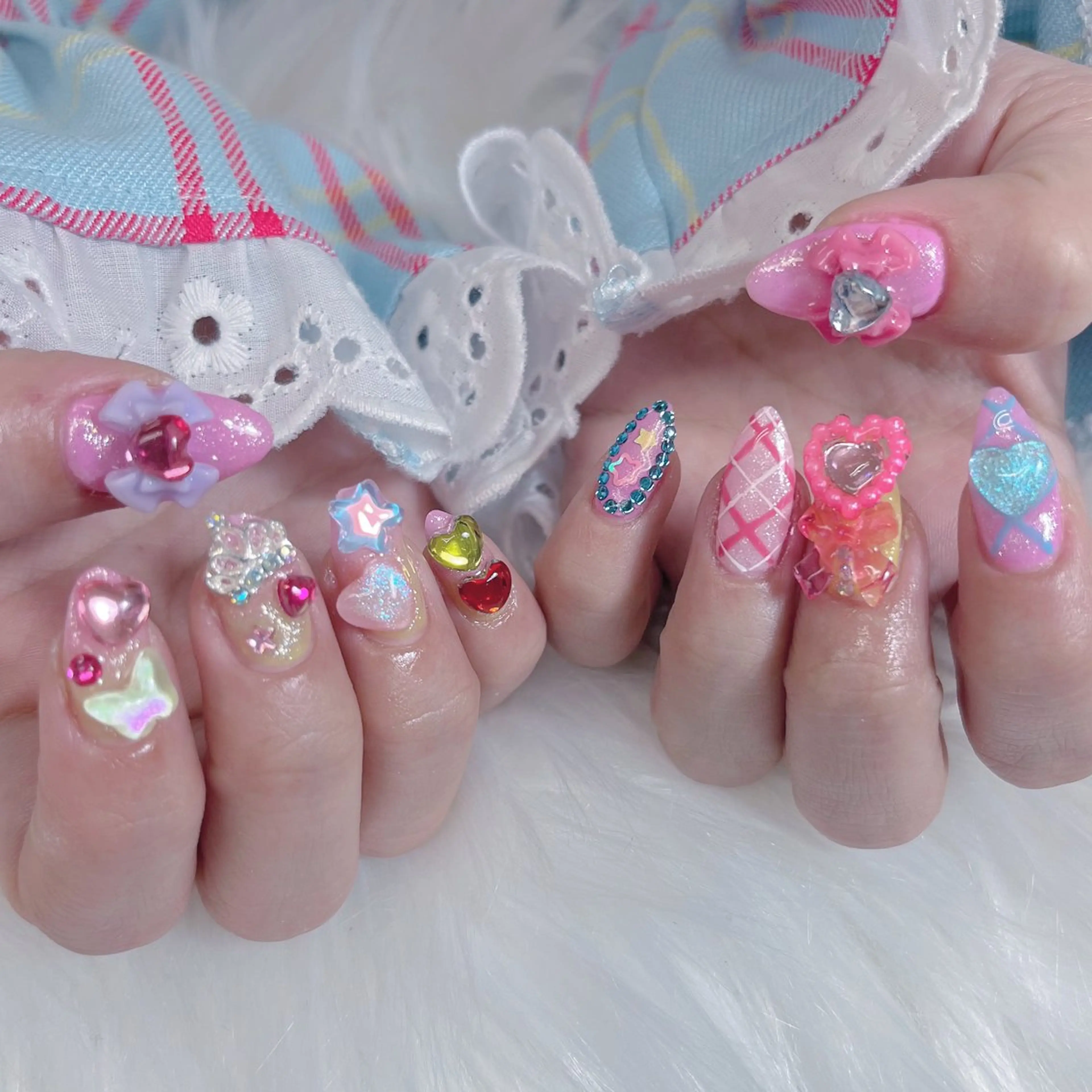 ネイル アートネイル Maya 🧊🫧‪のネイルデザイン