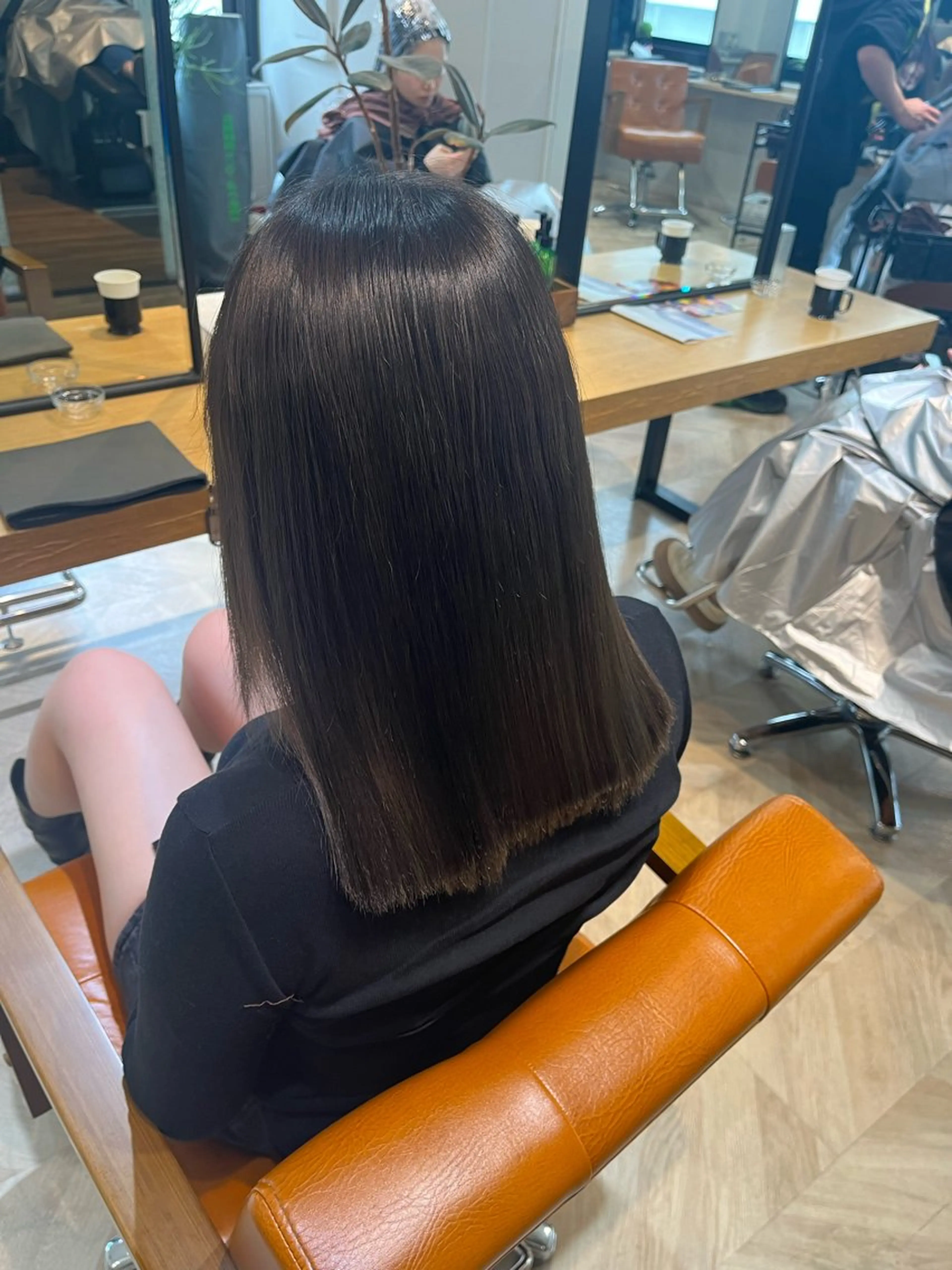 セミロング 髪質改善period.赤坂　美容室所属・✨髪質改善✨ period.永松のヘアスタイル