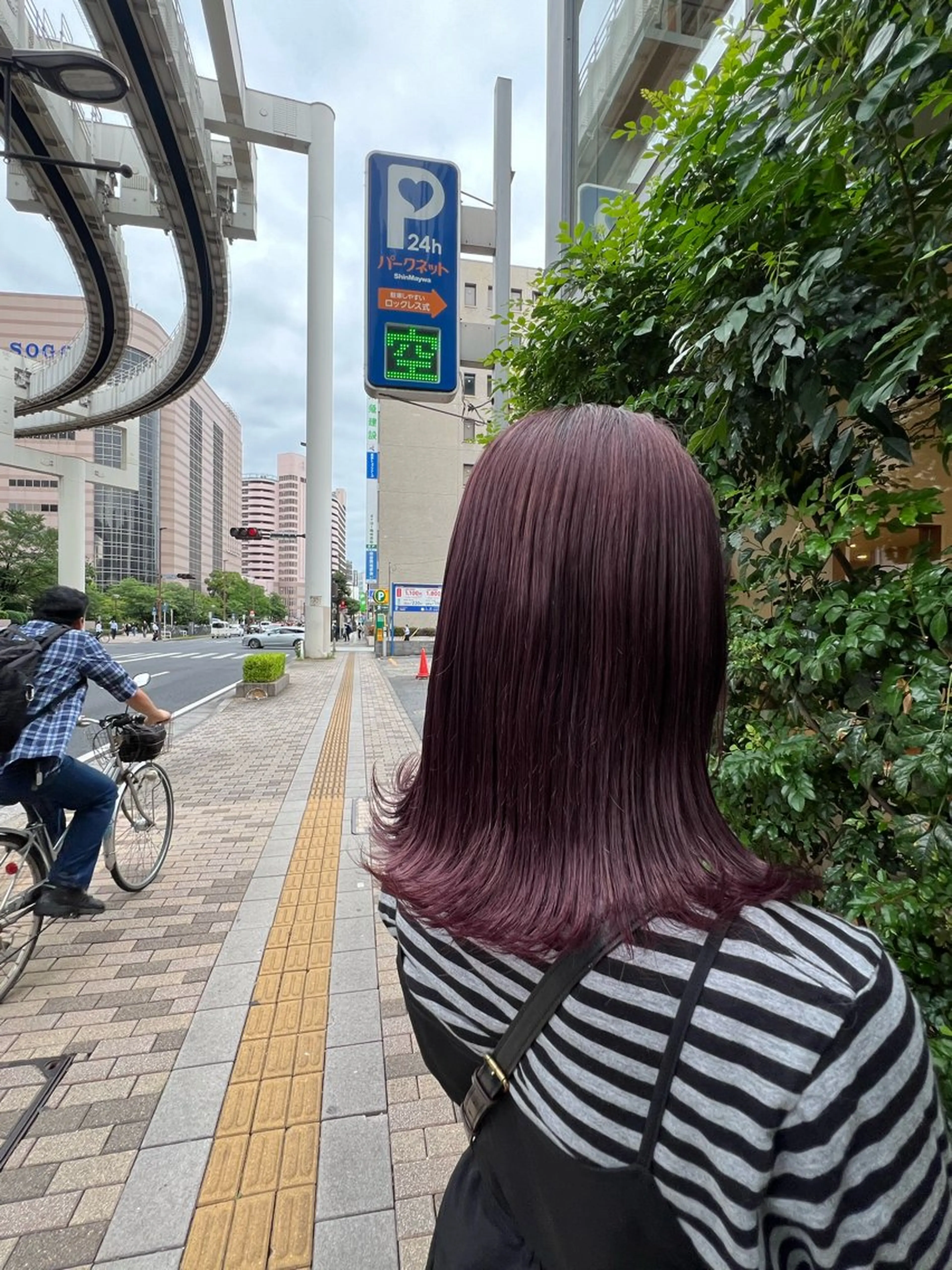 ロング カラー ブリーチ レッドカラー ロング トリートメント hairdo千葉店 カワサキ　マナのヘアスタイル