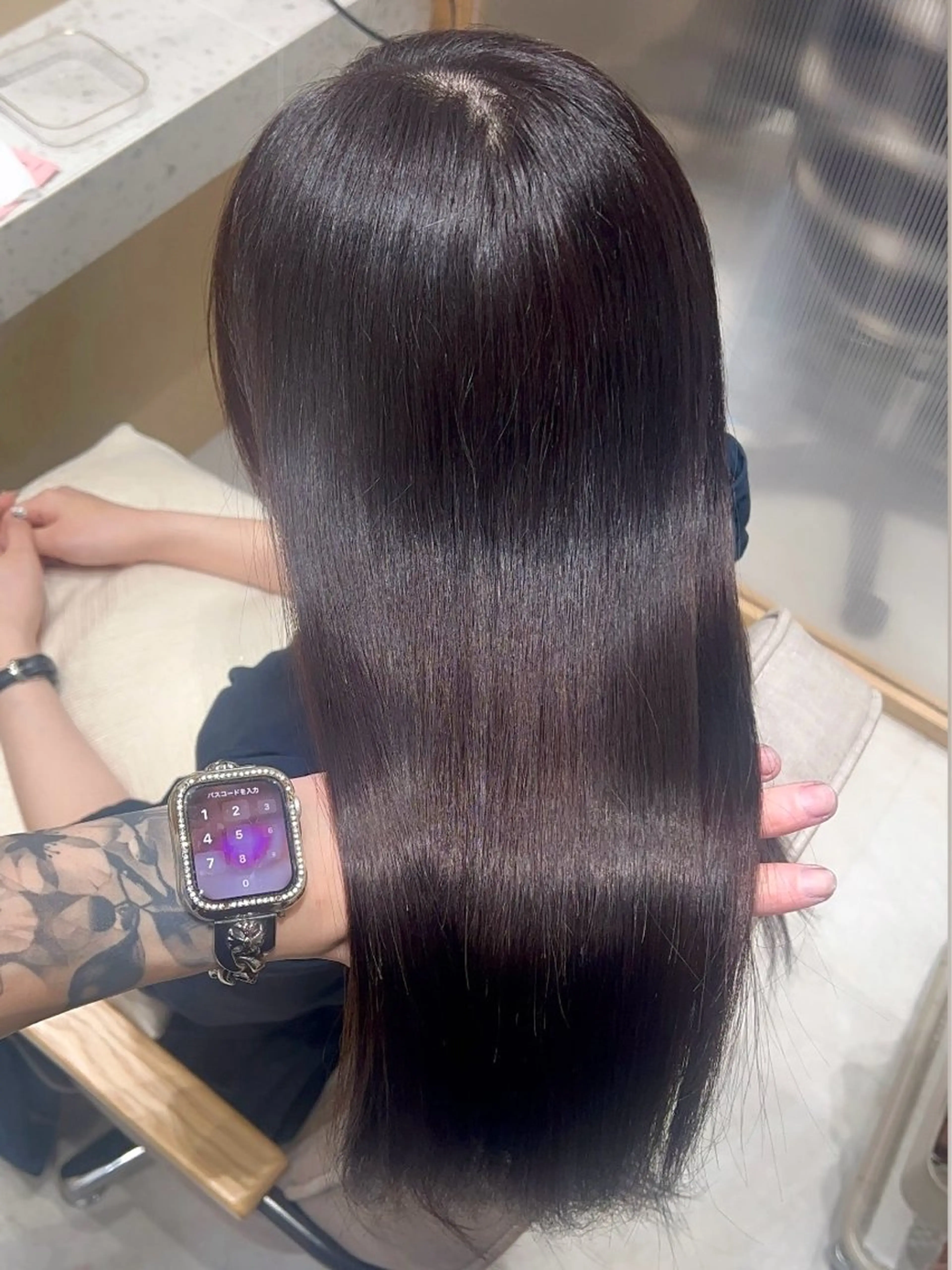 セミロング ピンクブラウン ピンクラベンダー 髪質改善 トリートメント ヘアカラー トリートメント 💎髪質改善艶髪 💎透明感カラー💎のヘアスタイル
