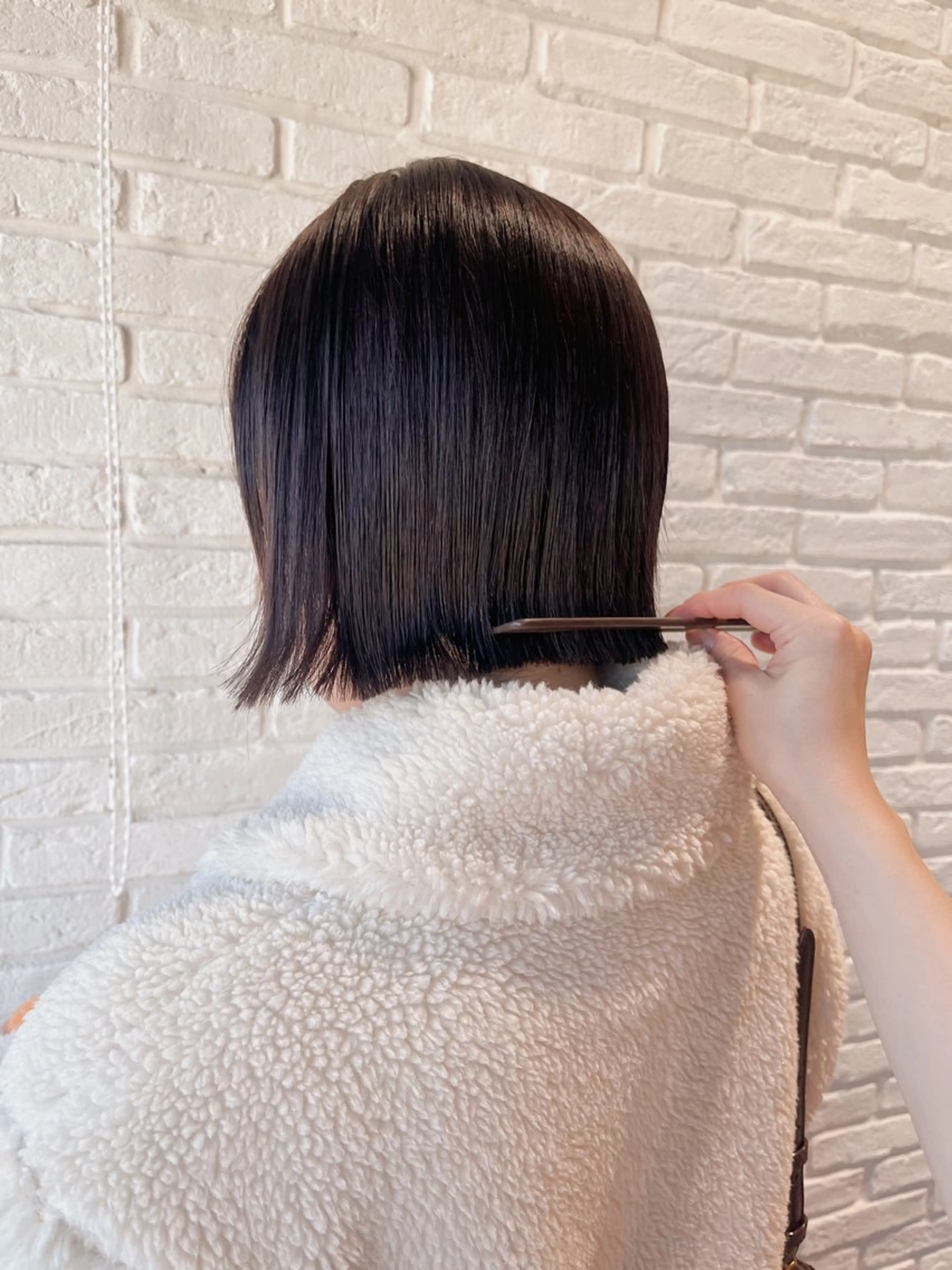 ショート ショートヘア 縮毛矯正 カット 縮毛矯正 ベージュ/暖色カラー /ボブ/ミカのヘアスタイル
