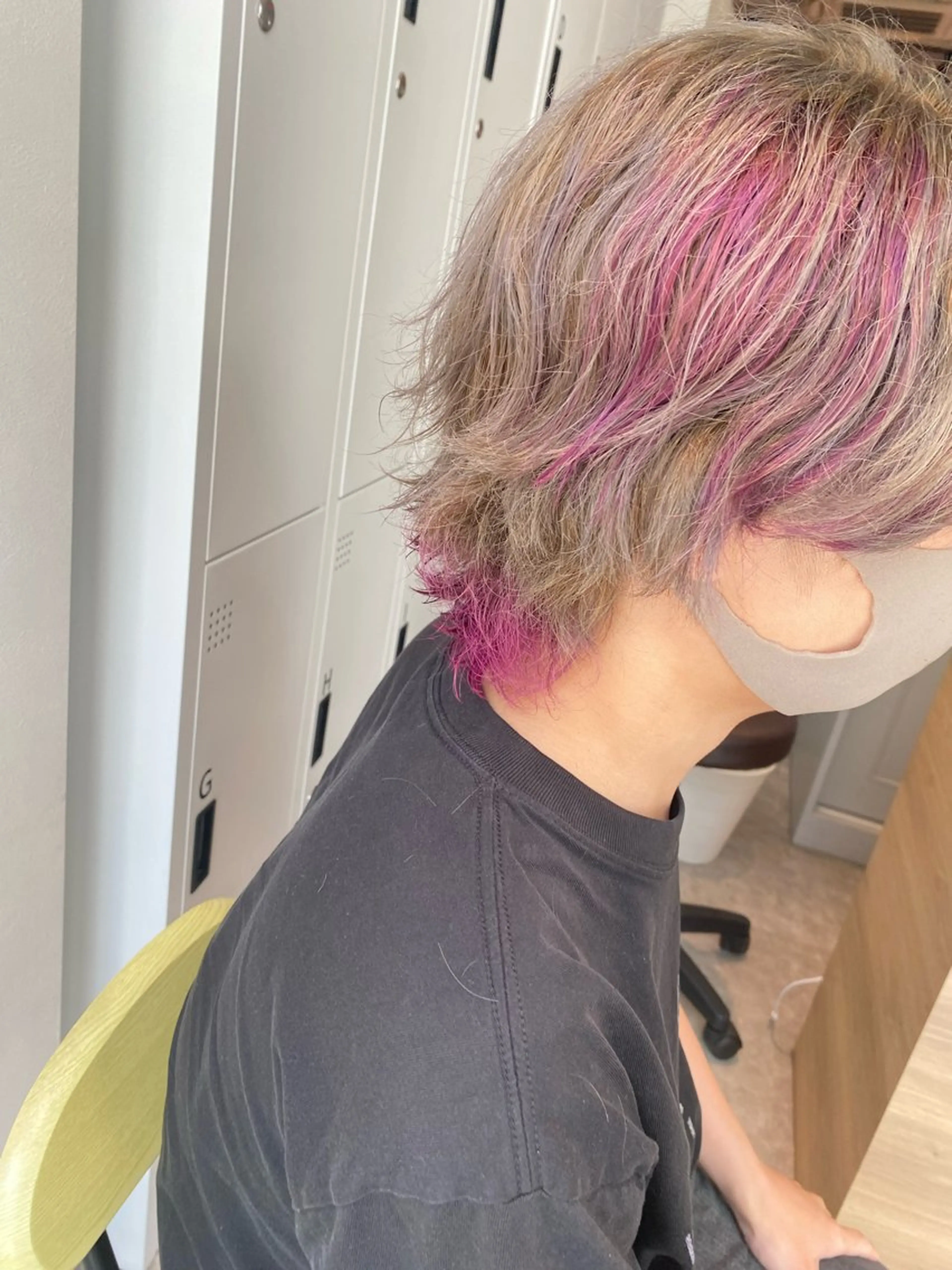 ショート カラー メンズ メンズブリーチ ブリーチ カット ヘアカラー オスズ 🎀´-のヘアスタイル