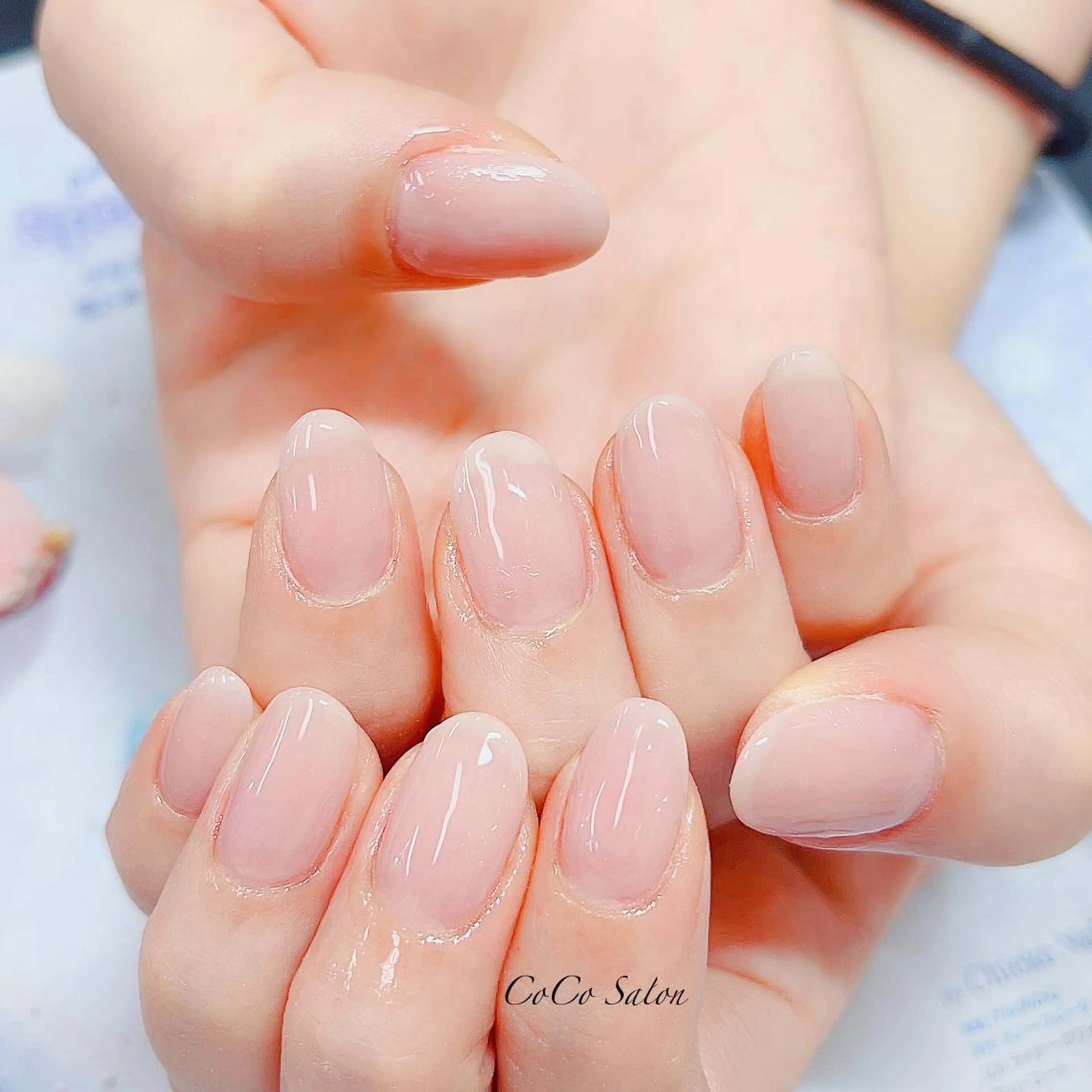 ネイル 長さ出し ジェルネイル キラキラネイル オフィスネイル ワンカラーネイル ハンドネイル CoCoSalon ネイル/まつ毛予約のネイルデザイン