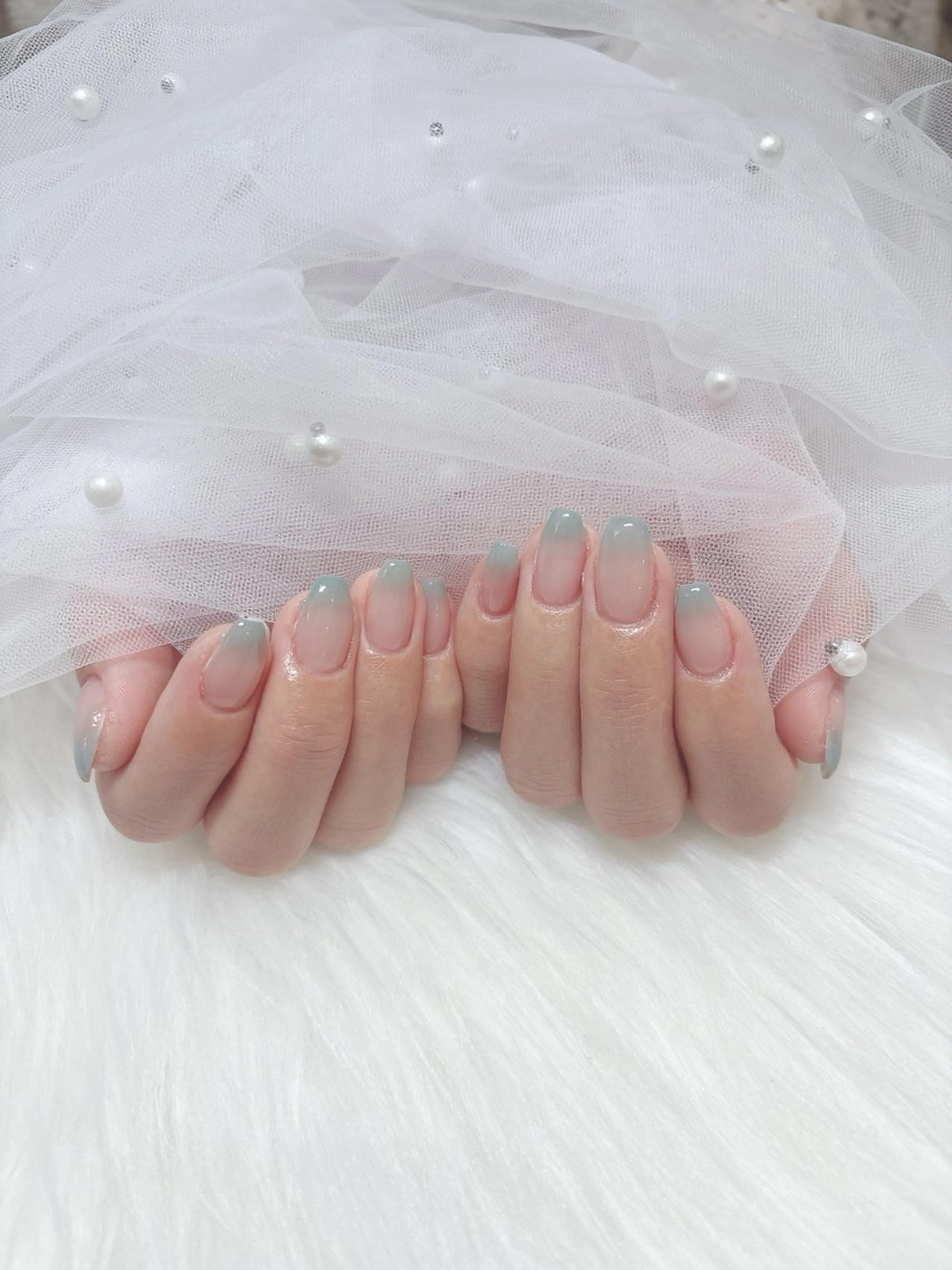 ネイル グラデーション ワンカラーネイル aba nail ♡ akuaのネイルデザイン