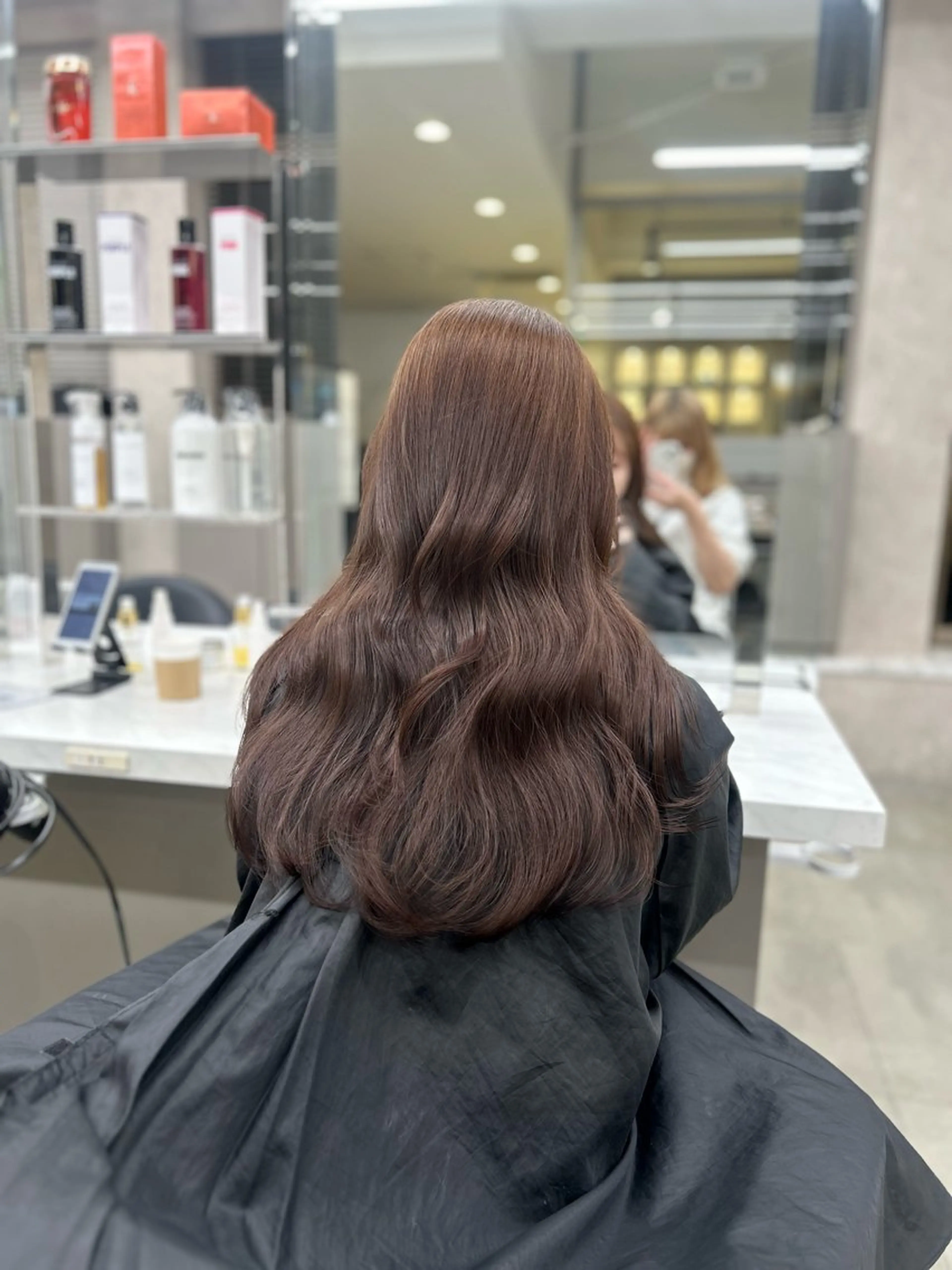 カラー ヘアカラー トリートメント beige🤎ダブル カラー/レイヤー🧸のヘアスタイル