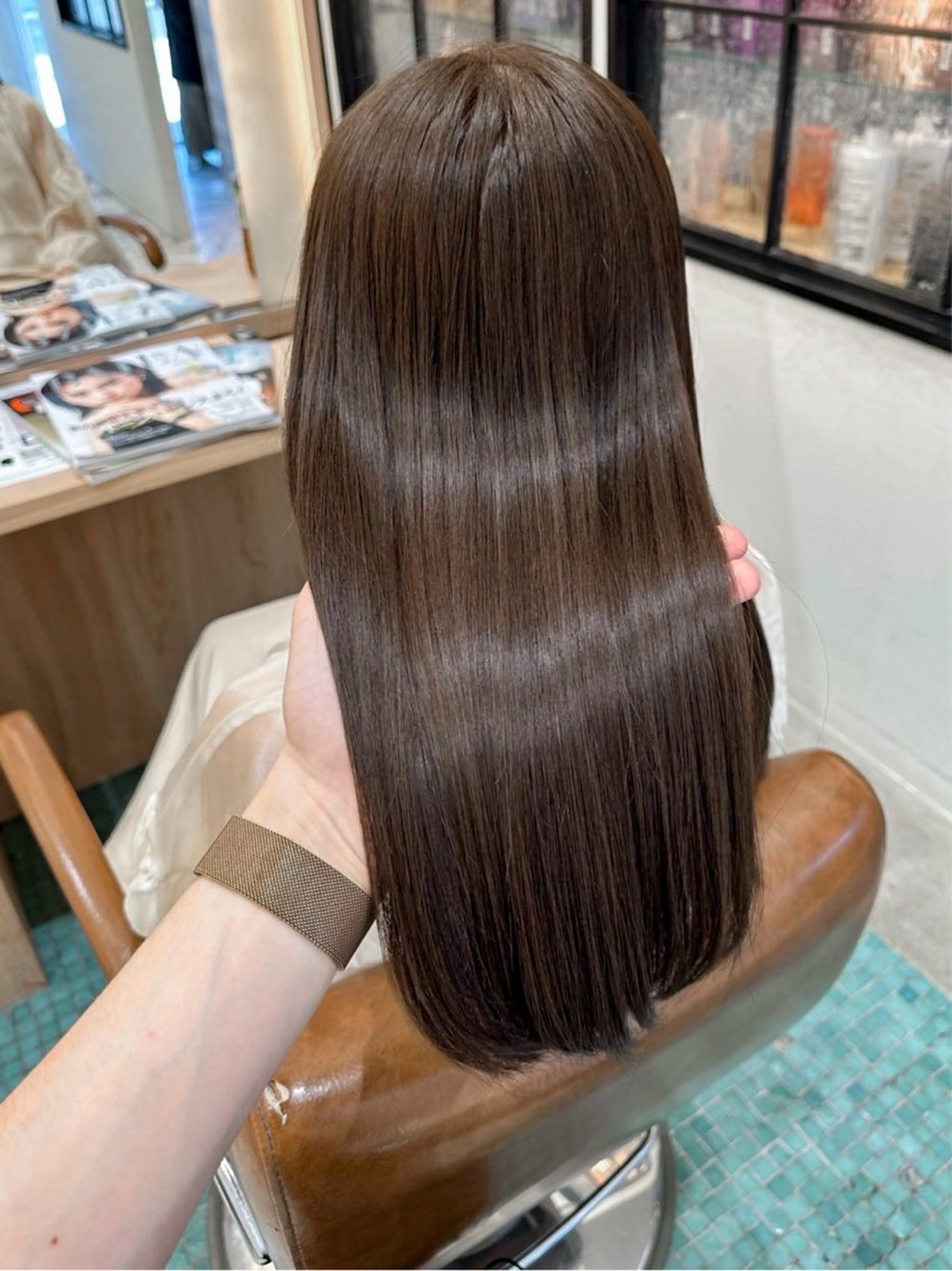 ロング ヘアカラー トリートメント ATENA所属・撮影モデル様募集 直樹のヘアスタイル