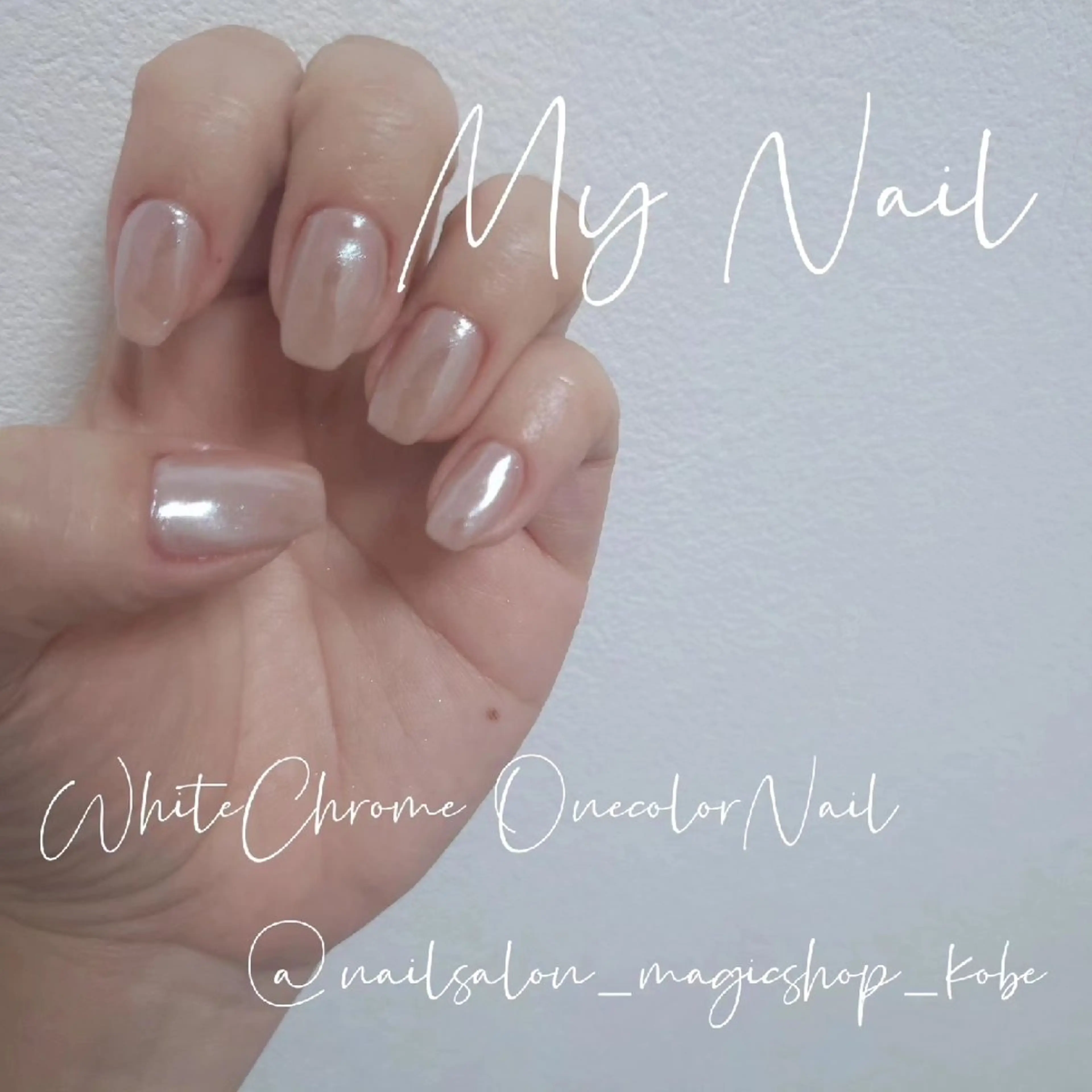 ネイル クリアネイル ジェルネイル ミラーネイル ピンク ソフトジェル ハンドネイル Nailsalon MagicShopのネイルデザイン