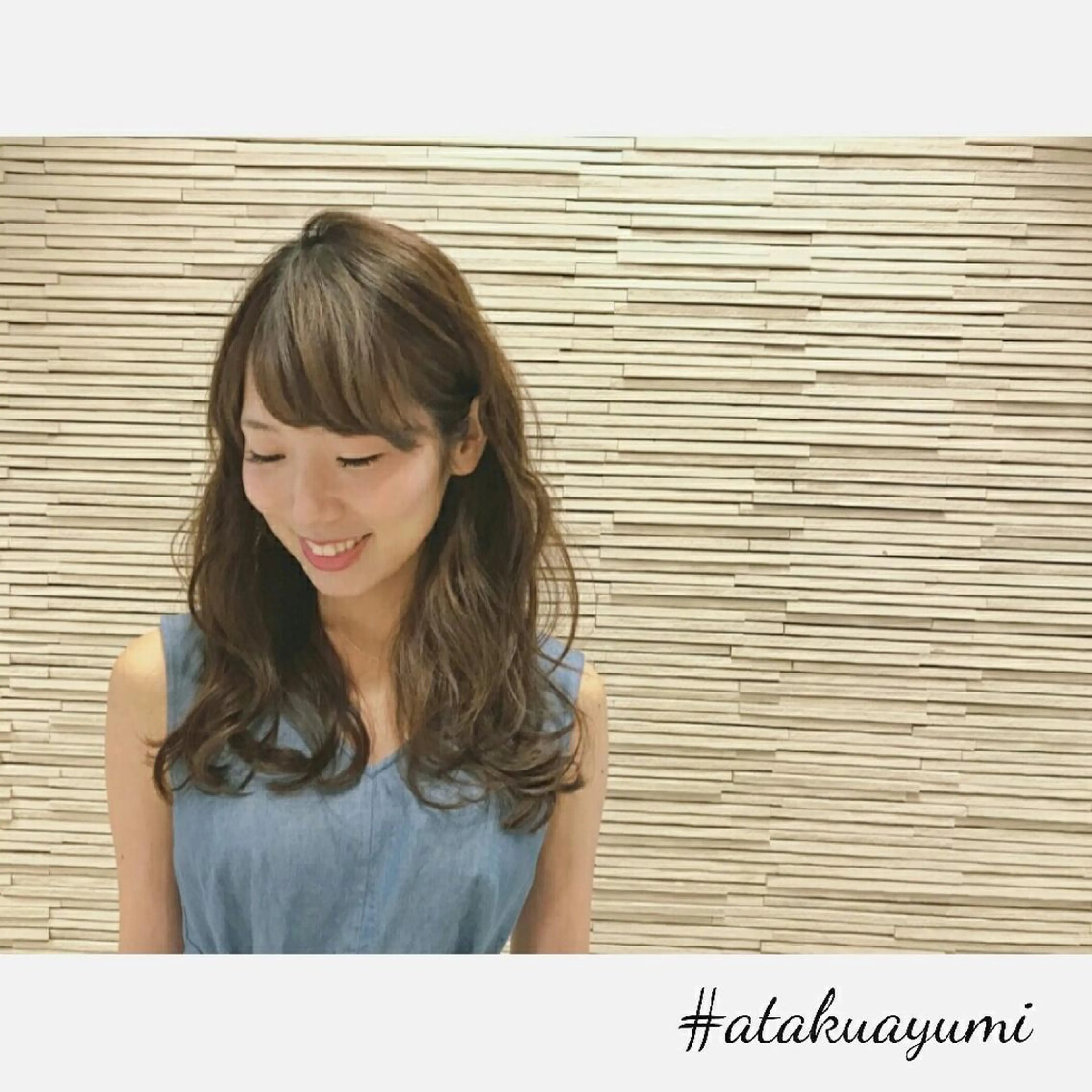 セミロング パーマ カラー ヘアアレンジ セミロングパーマ ⭐️ アユミ⭐️のヘアスタイル