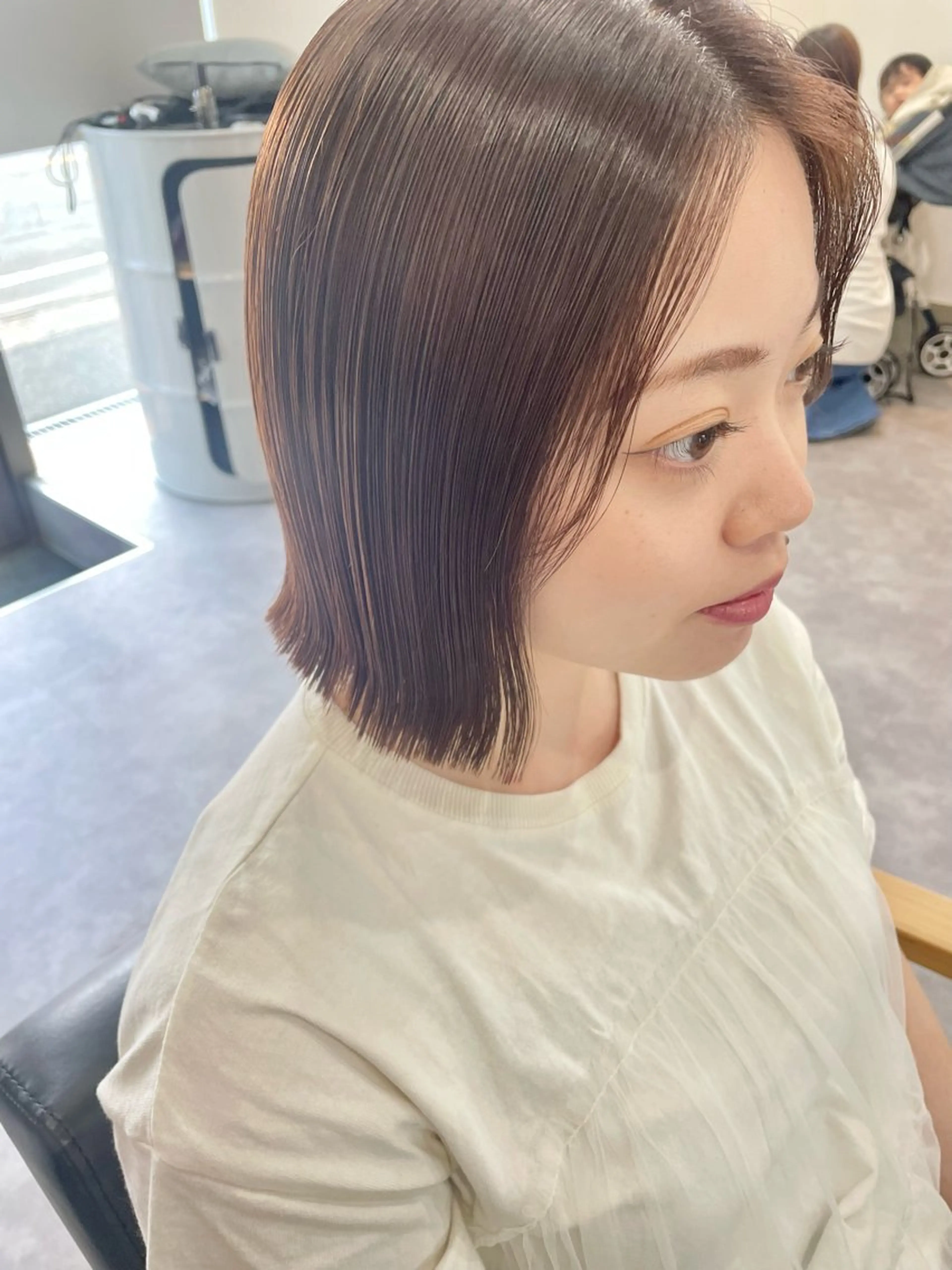 ミディアム 赤味消しcolor 🌿🤍Ayaのヘアスタイル