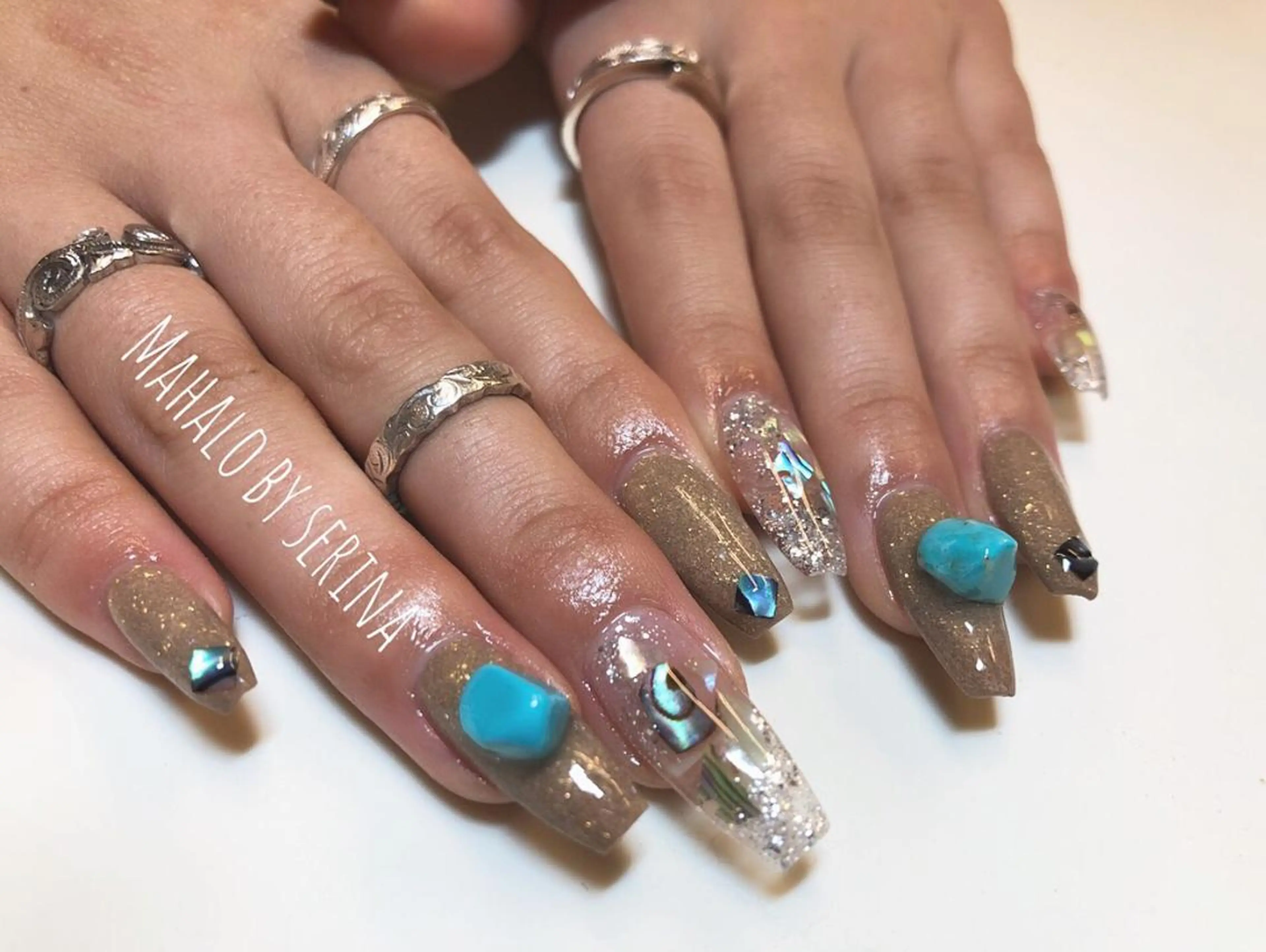 ロング カラー ネイル SUNNY BAE. SERINAのネイルデザイン