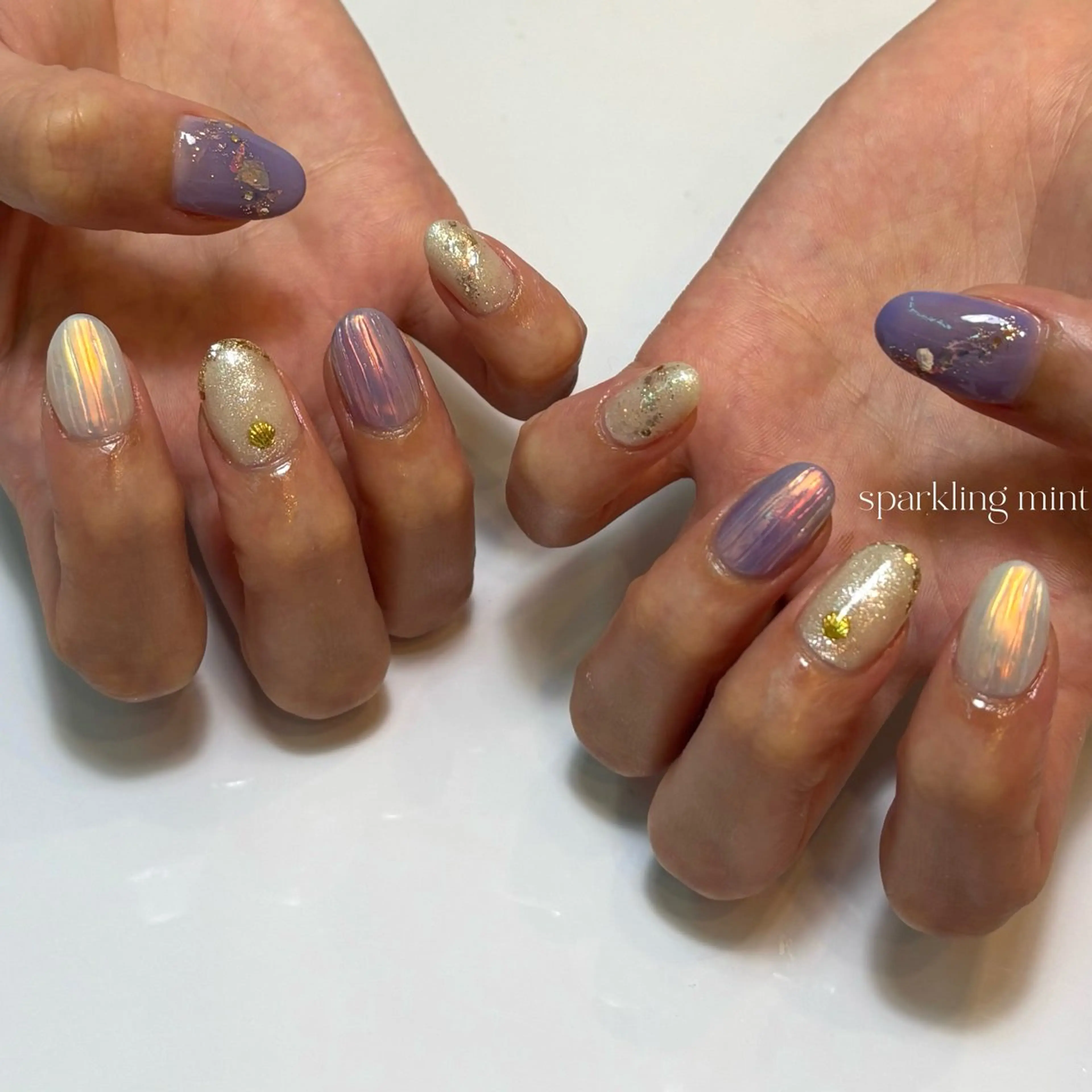 ネイル ハンドネイル 森ノ宮ネイル🌈☁️ seri🌞のネイルデザイン