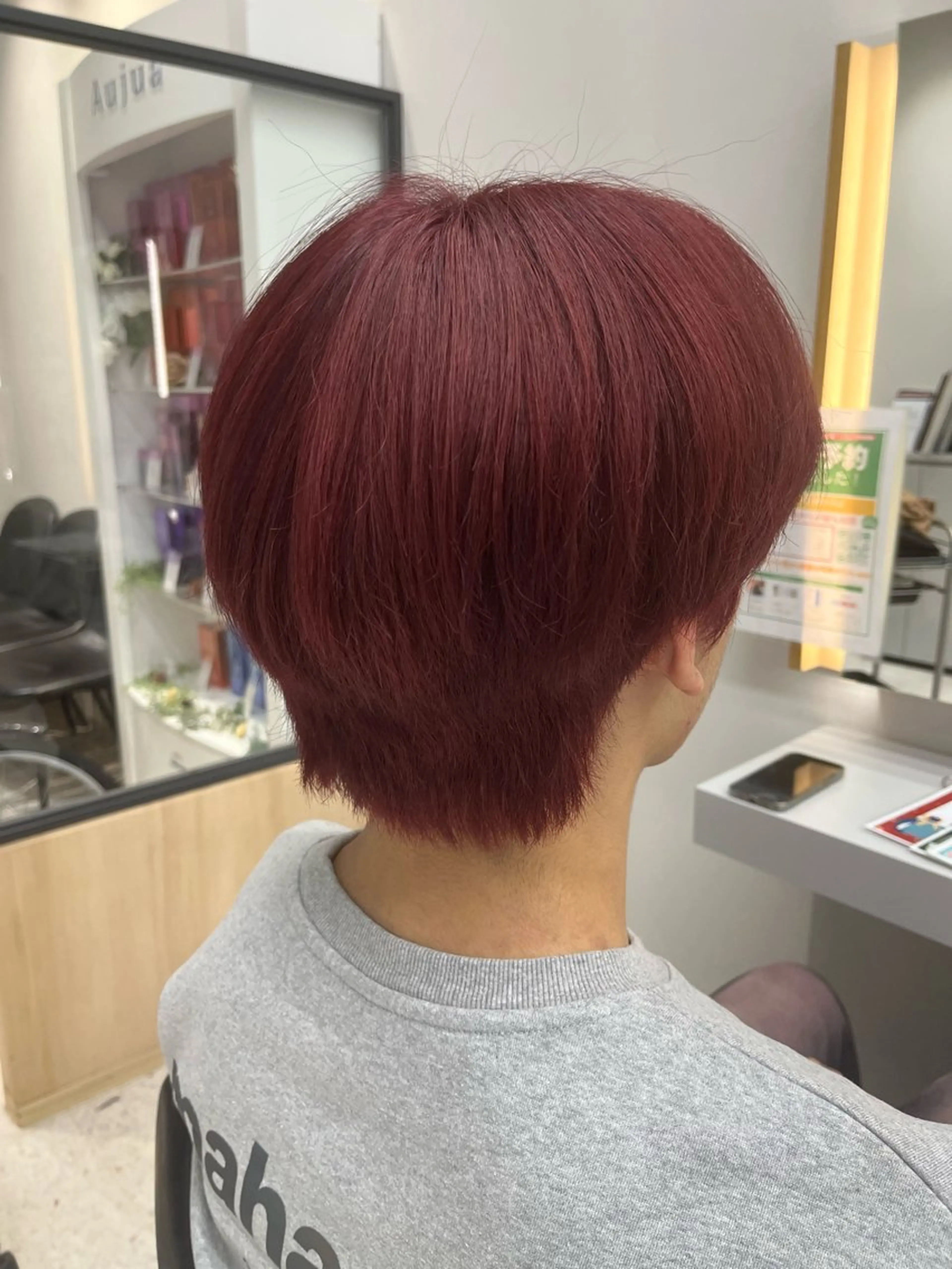 カラー メンズ メンズブリーチ ブリーチ レッドカラー メンズサロン NoLimit所属・メンズ特化 ヤマタニ　ユウワのヘアスタイル