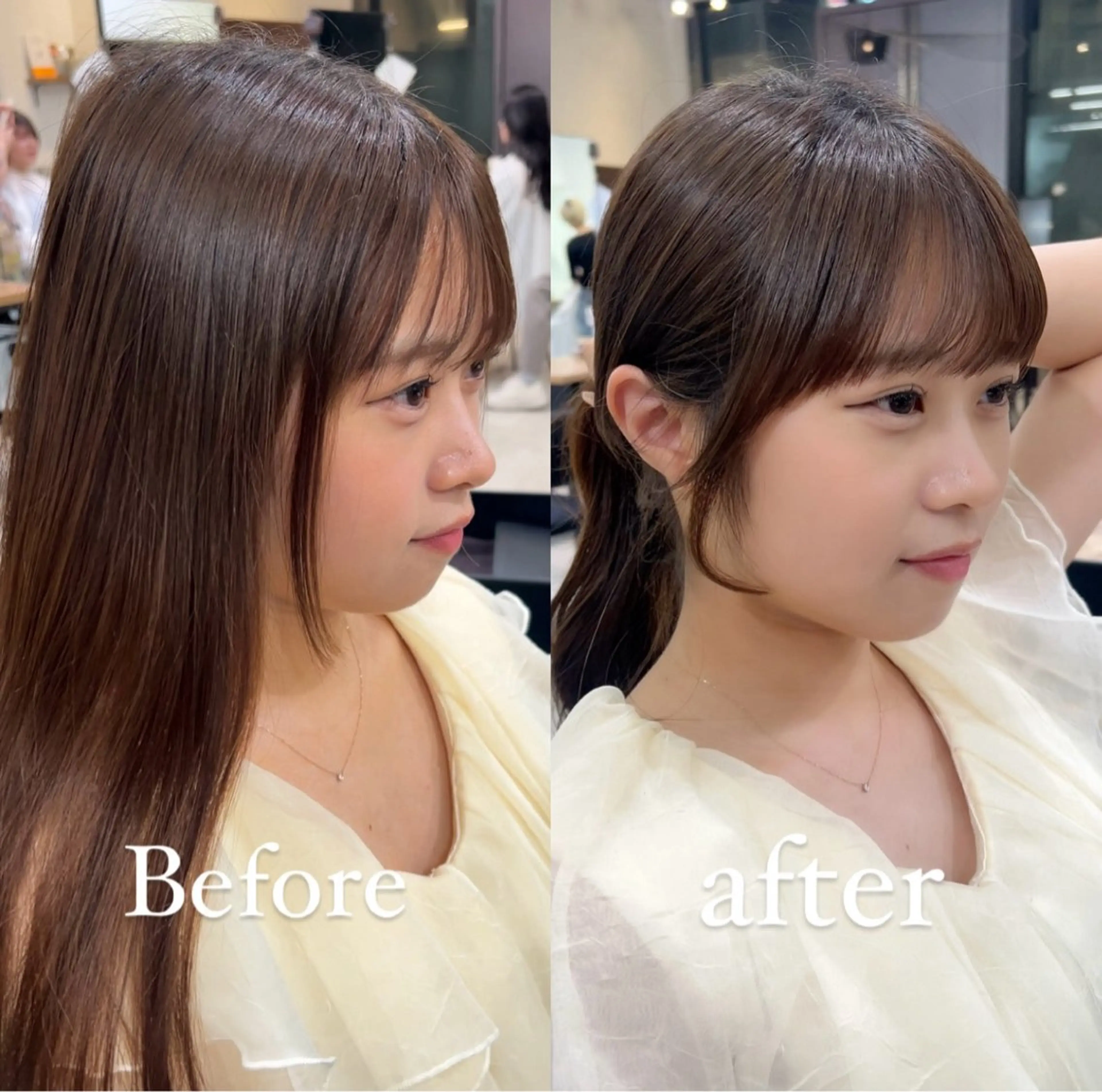 【前髪ひとつで印象が変わる✨】前髪カット✂️ & シルクトリートメント✨の写真