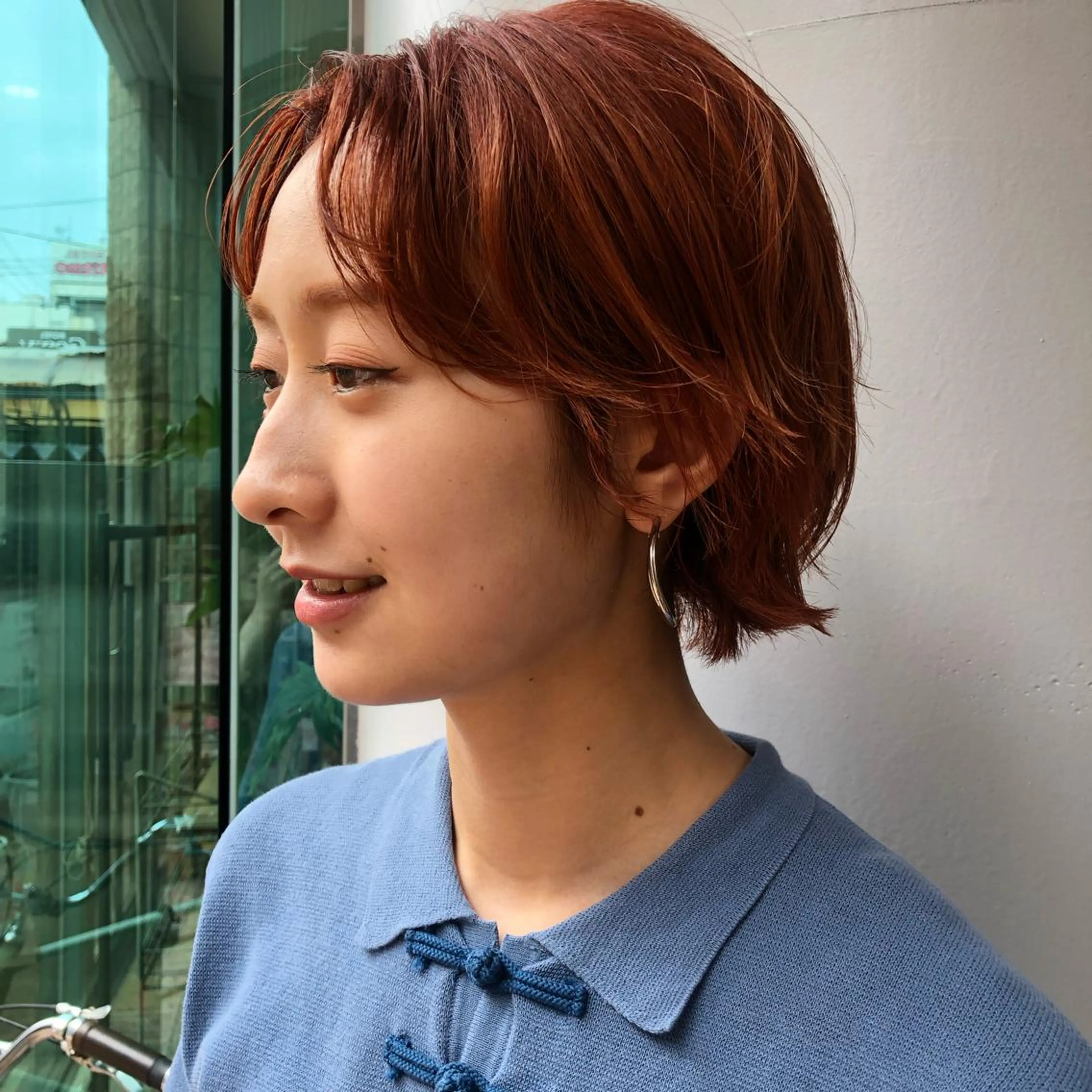 ショート カラー パーマ ヘアアレンジ BRUNTJET所属・MAEDA MADOKAのヘアスタイル