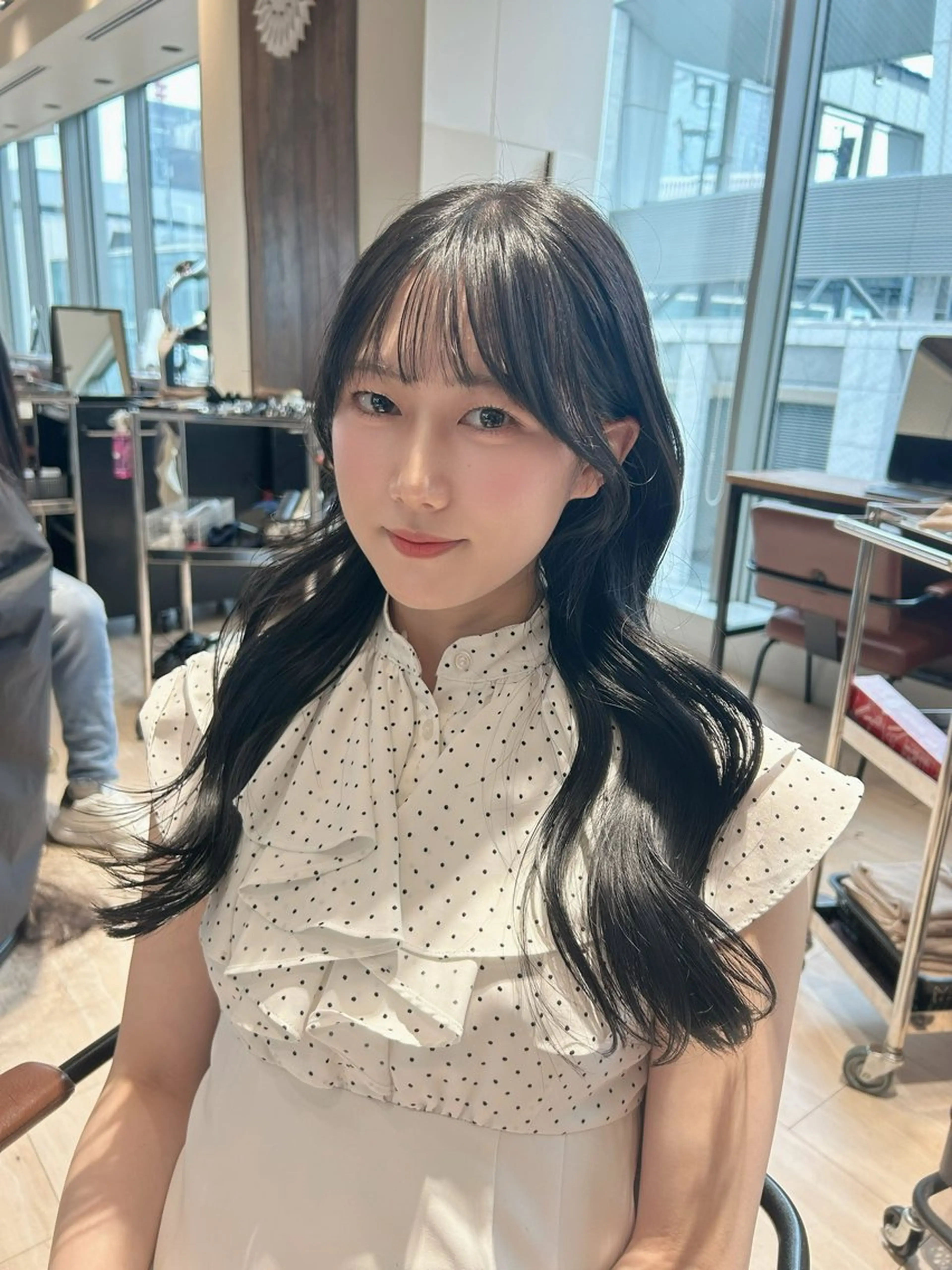 セミロング カット ヘアカラー トリートメント ✂︎大竹美侑／レイヤ ー／顔まわりカットのヘアスタイル