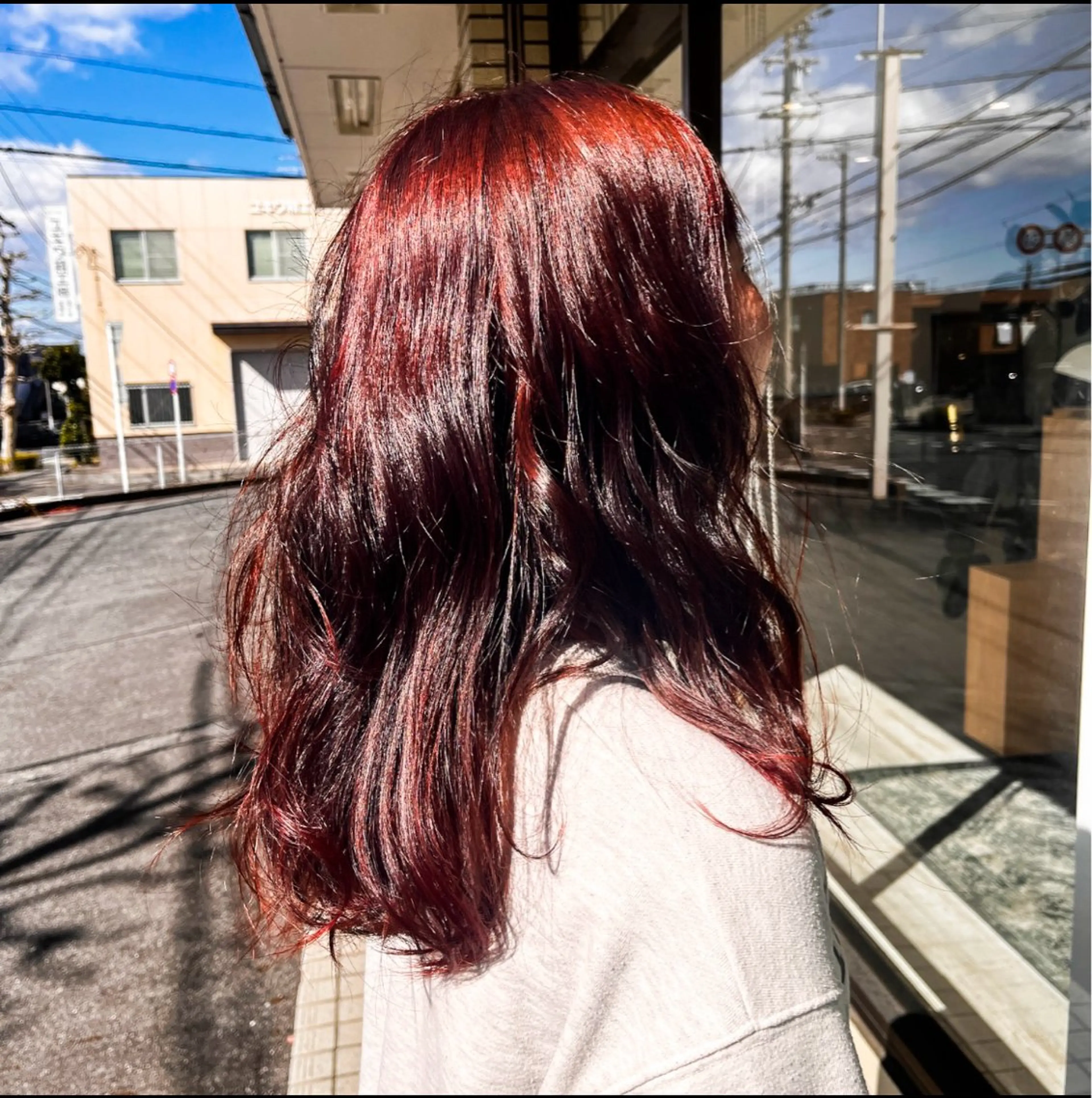 カラー ブラウンカラー グラデーションカラー レッドカラー Hattori Ryukiのヘアスタイル