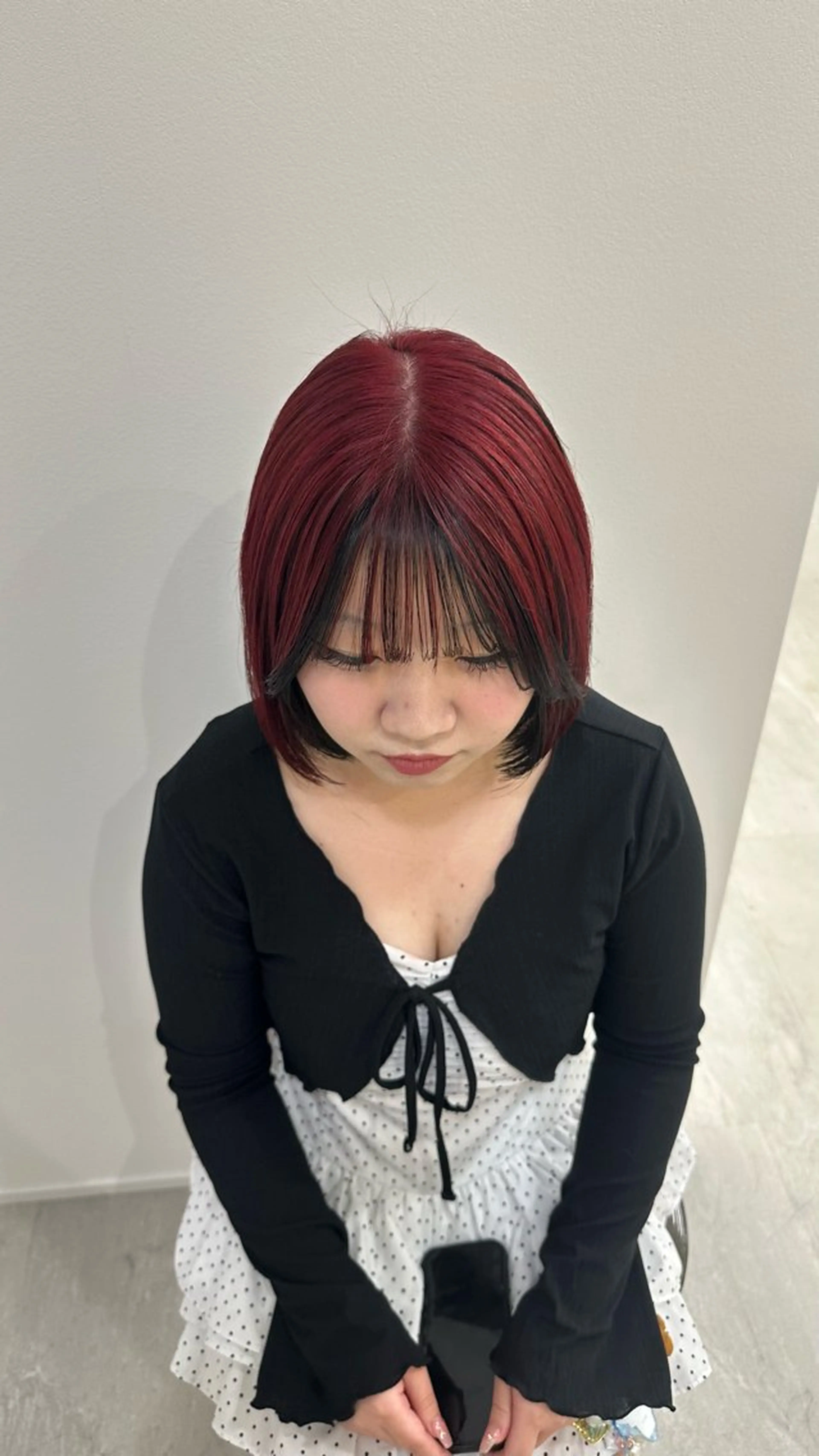 ミディアム ヘアカラー トリートメント REAL 心斎橋所属・ブリーチ/ベージュ /ピンク🦋ナツミのヘアスタイル