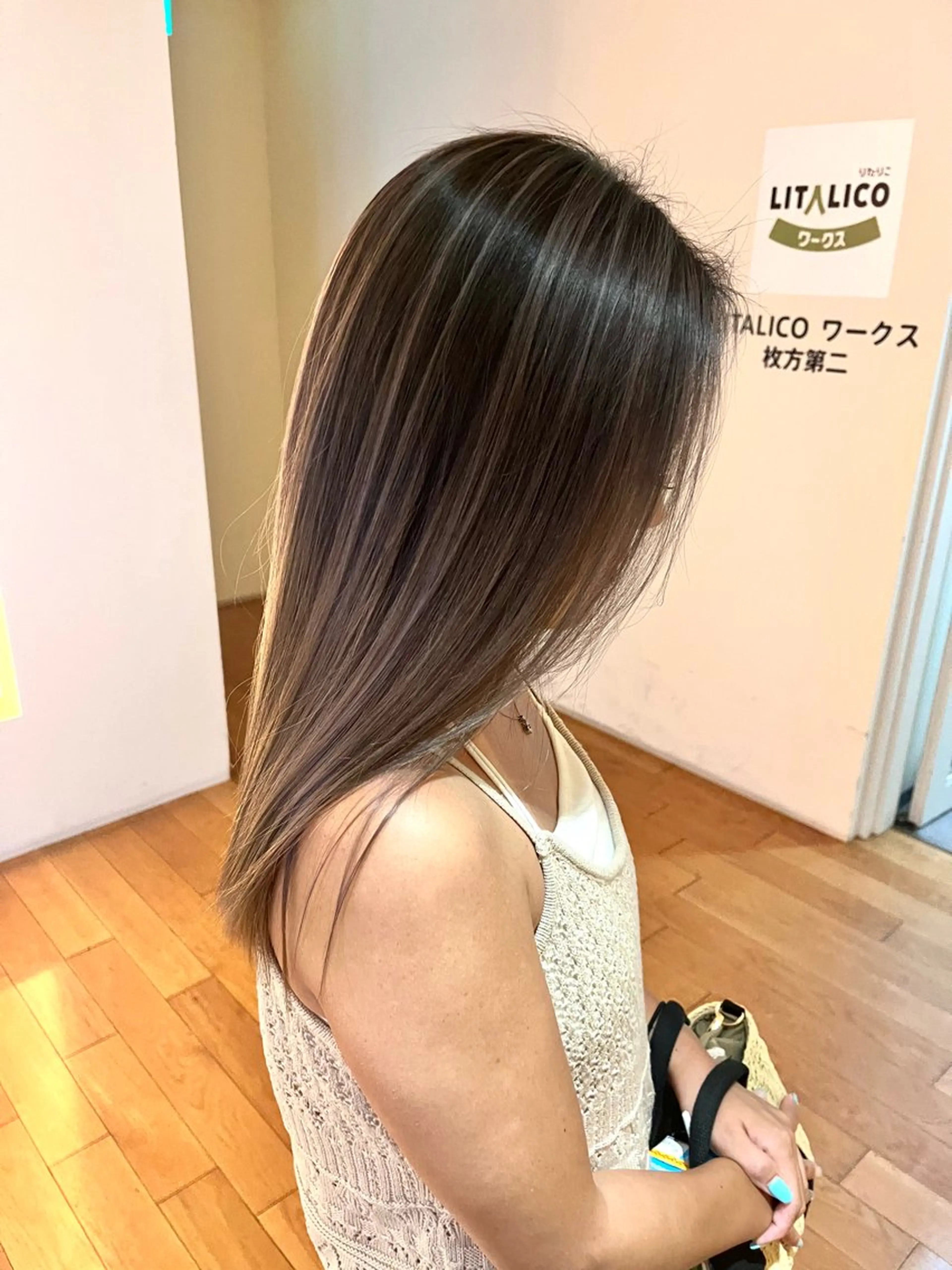 カラー カット ヘアカラー トリートメント バレイヤージュ／ ブリーチ/鎌田のヘアスタイル