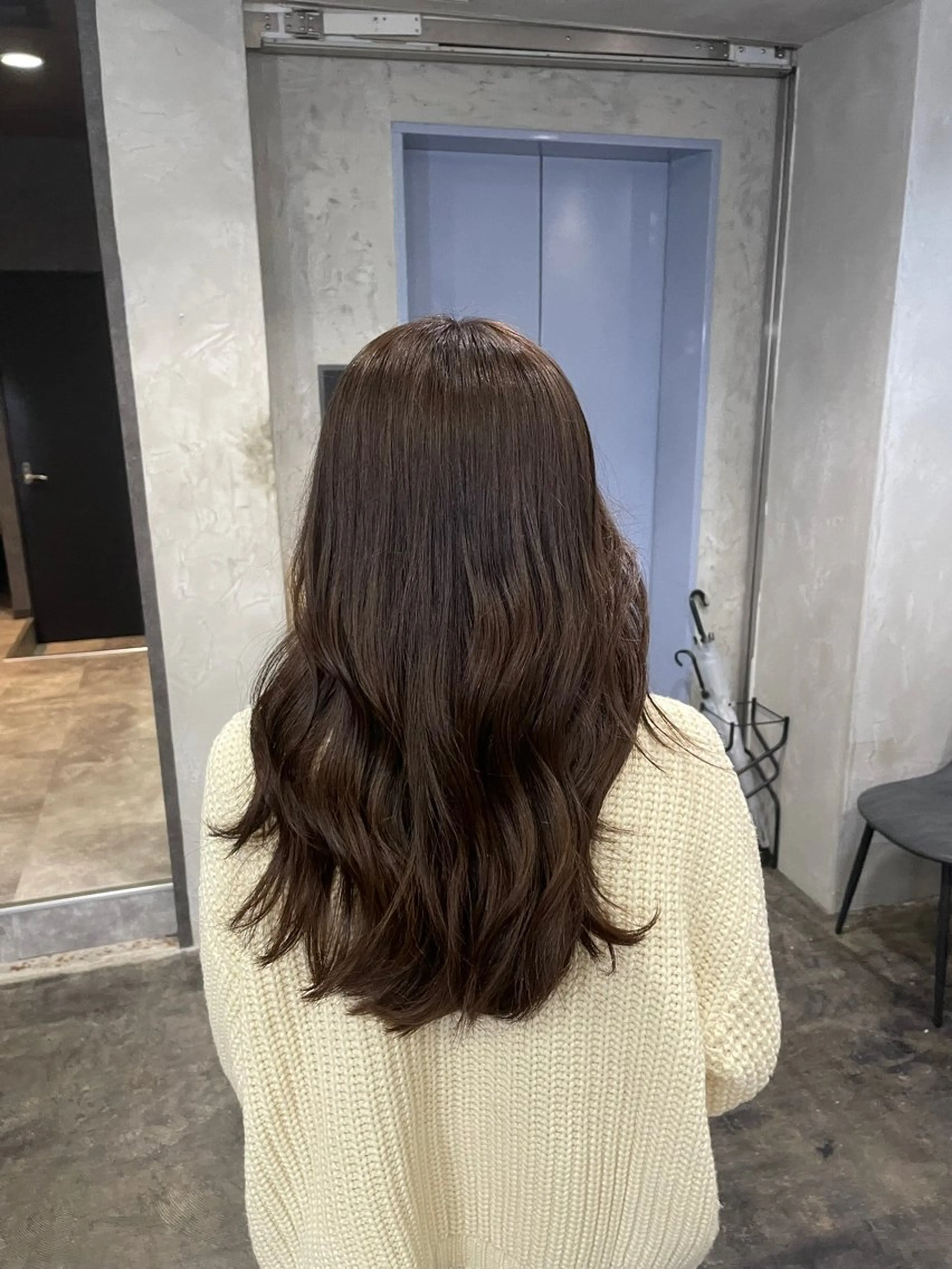 ロング カラー ブラウンカラー チョコレートブラウン ヘアカラー MaisonHALU さくらのヘアスタイル