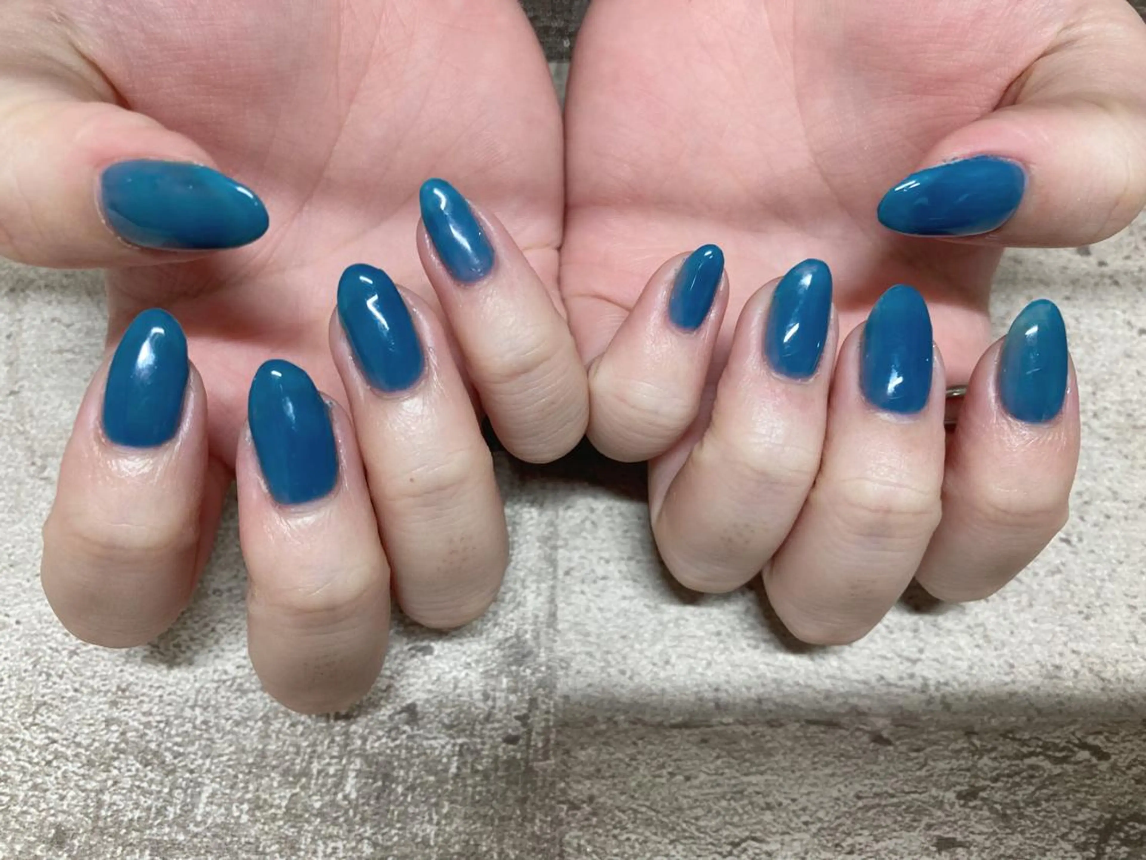 ネイル ブルー フットネイル ジェルネイル 韓国ネイル マグネットネイル Mogu nail 二子玉川のネイルデザイン