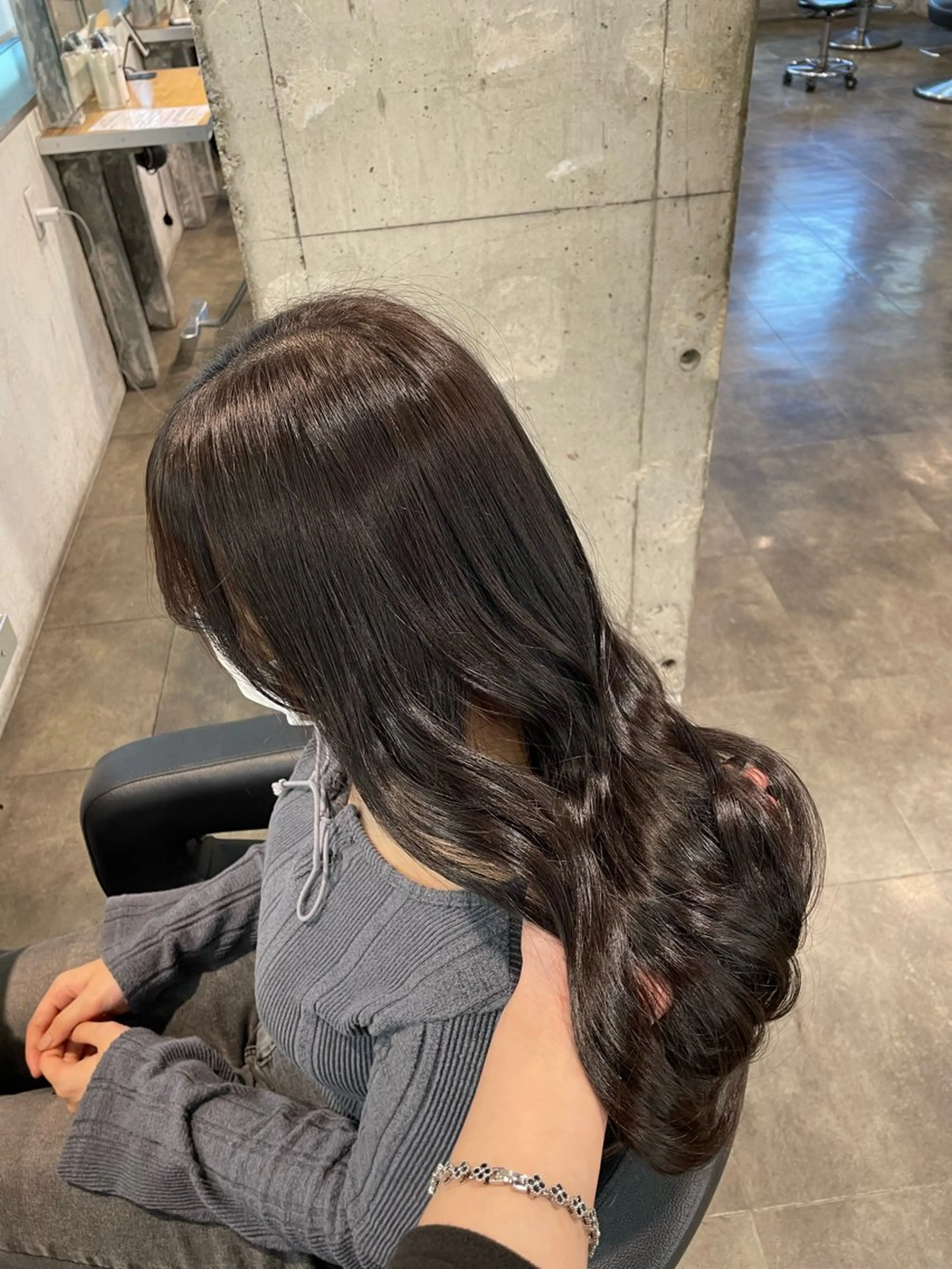 カラー ヘアカラー ヘアセット 🤍ベージュ/透明感 韓国ヘア/まりん🤍のヘアスタイル