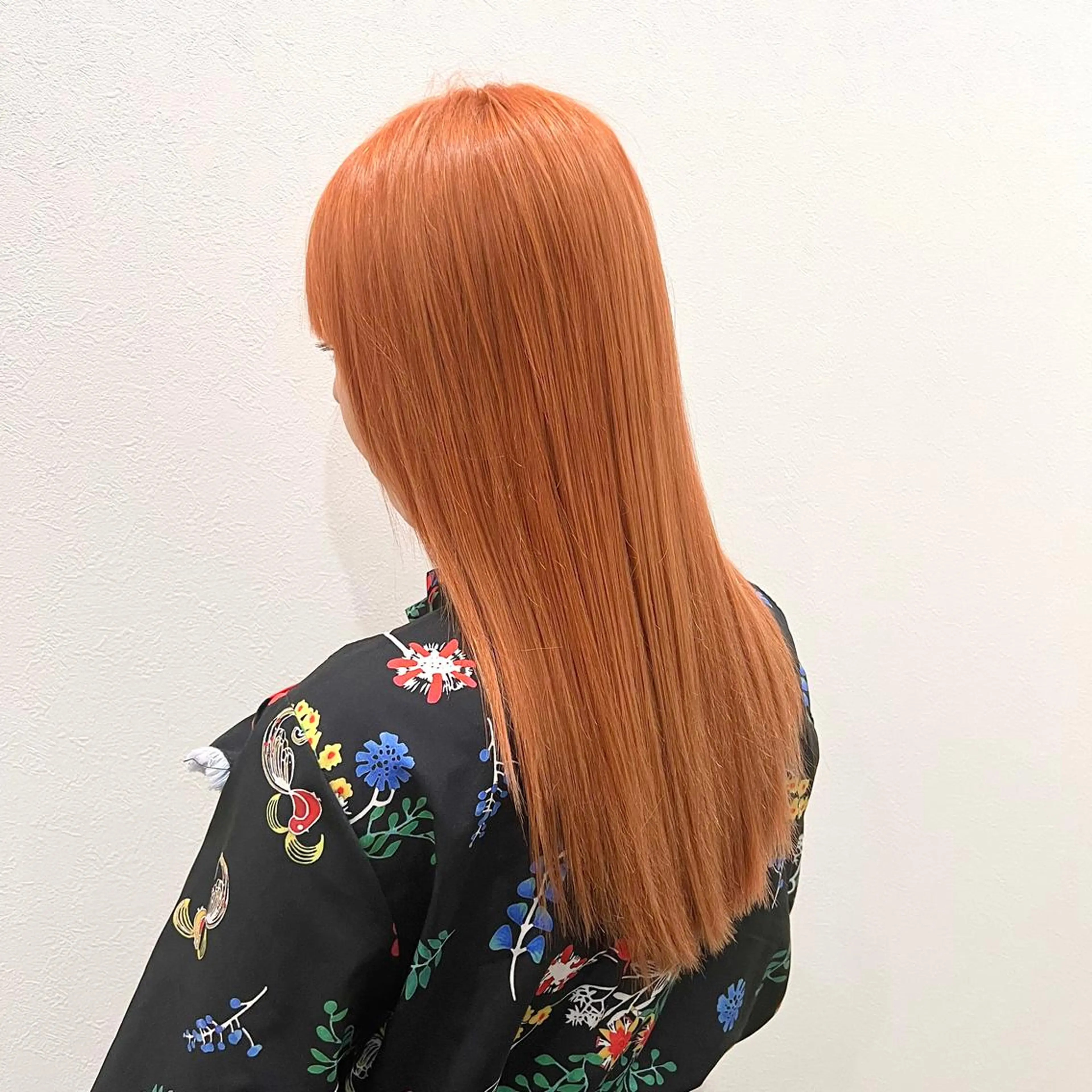 ロング カット ヘアカラー 切りっぱなしボブ 👩🏼ミニボブのヘアスタイル
