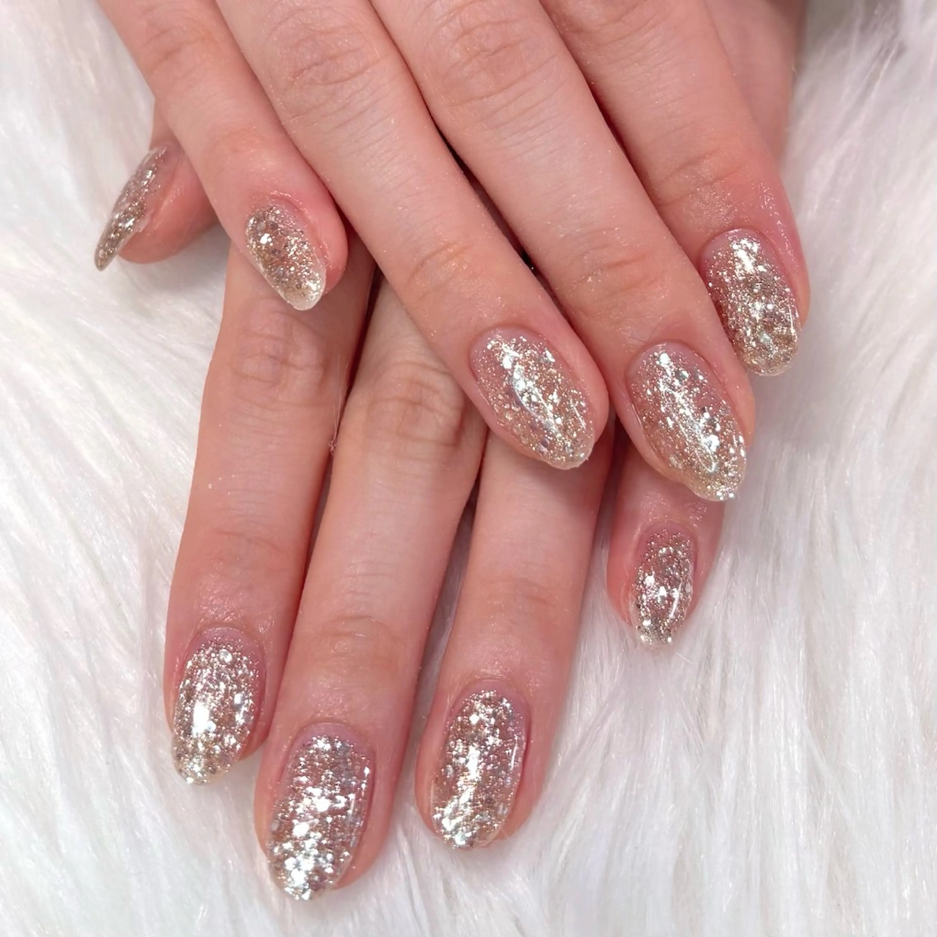 ネイル ラメ(グリッター) ワンカラーネイル ハンドネイル Noix nailのネイルデザイン