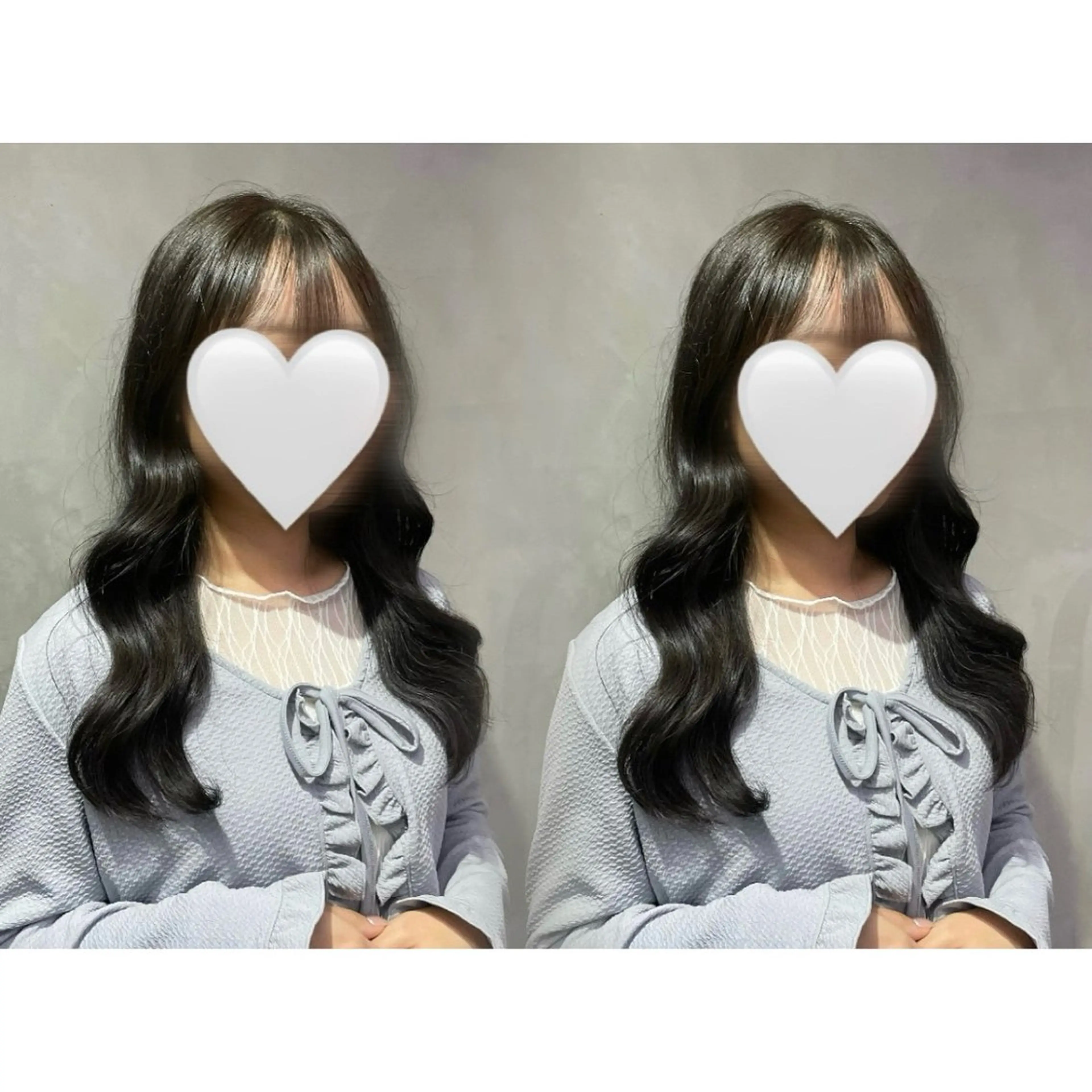 ロング カット ヘアカラー ゆ らのヘアスタイル