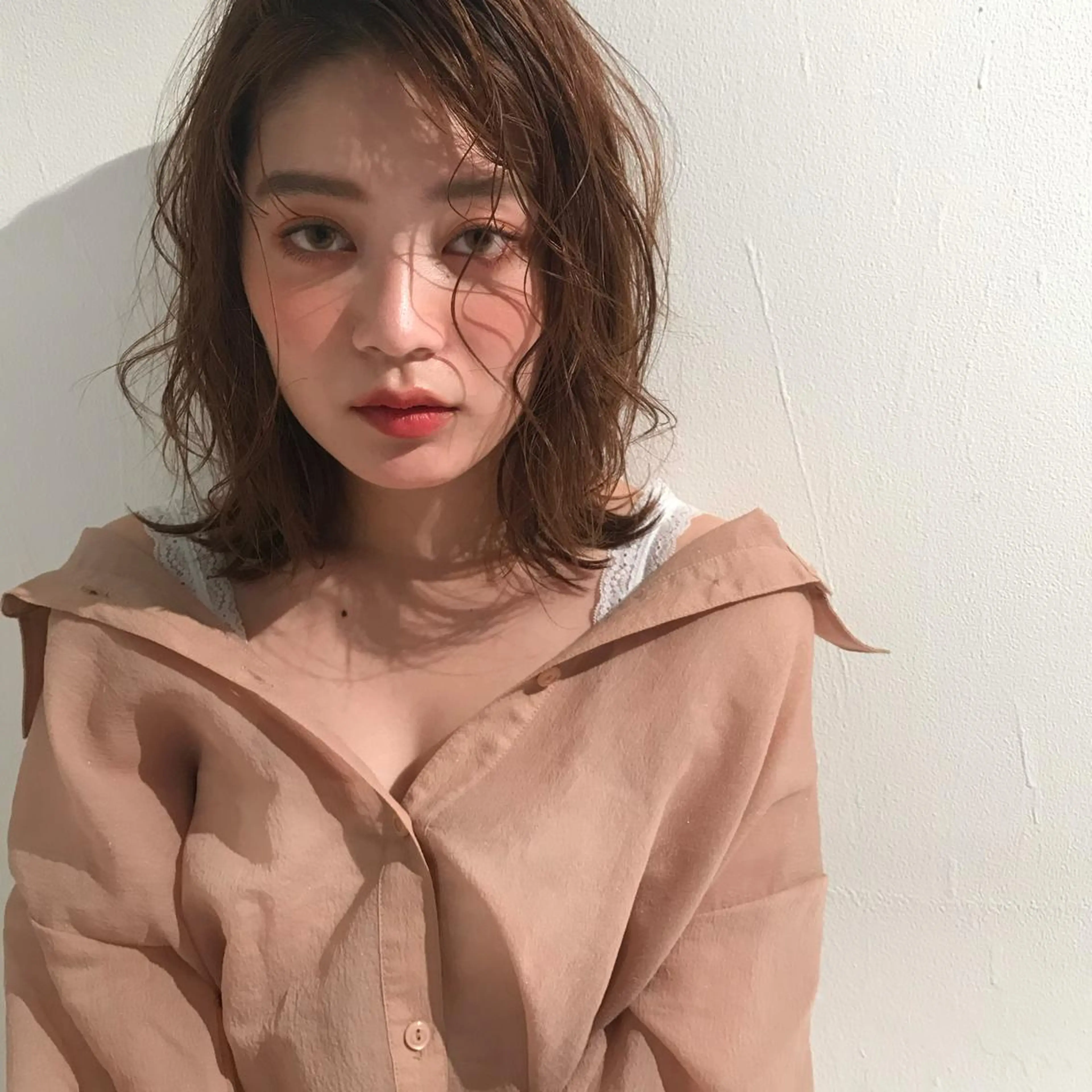 ミディアム カラー 🫧ミルクティーベー ジュ🫧門脇ゆう🎀のヘアスタイル