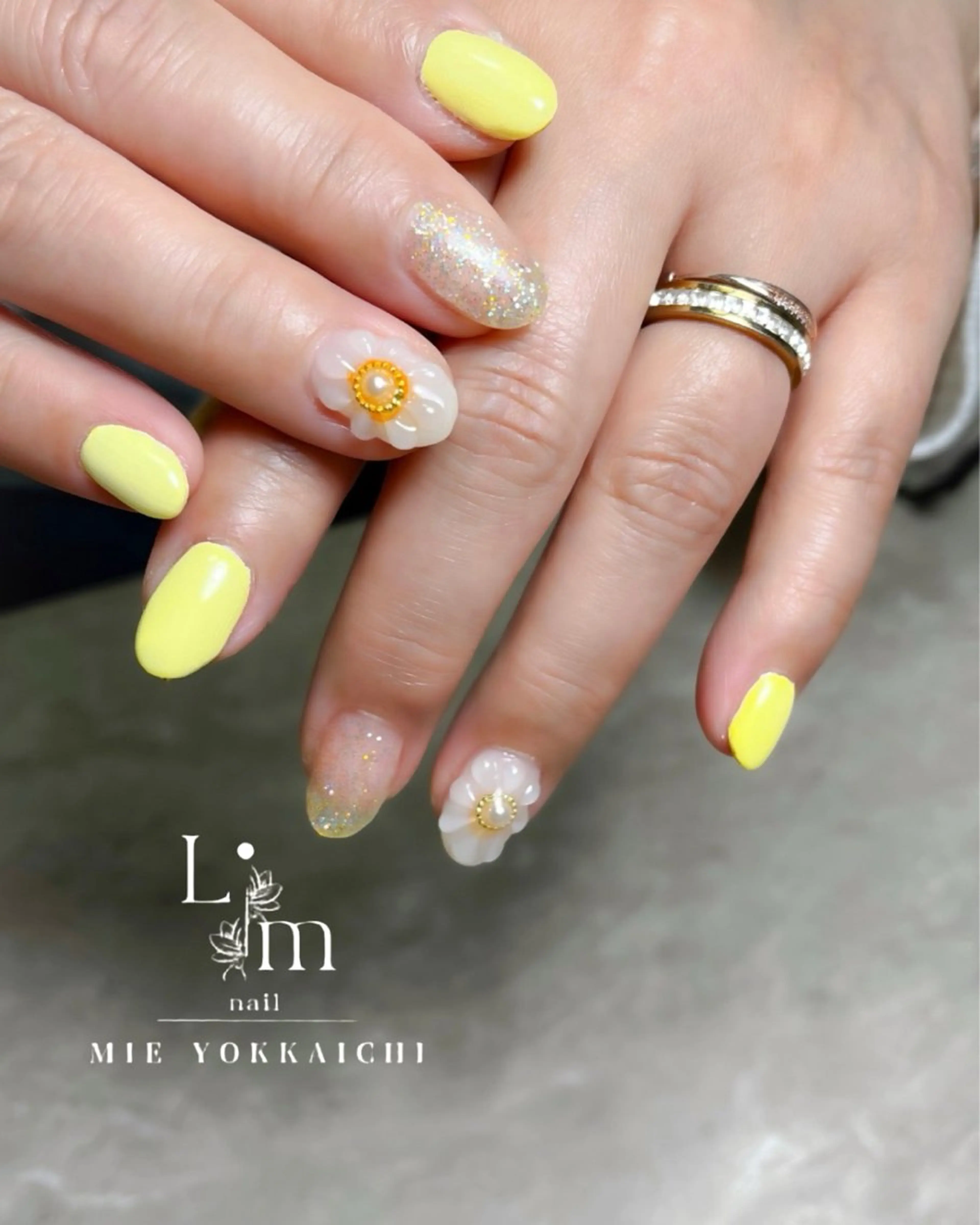 ネイル フラワーネイル ぷっくりネイル Li.m nail (リム ネイル)所属・Li.m nail リム ネイルのネイルデザイン