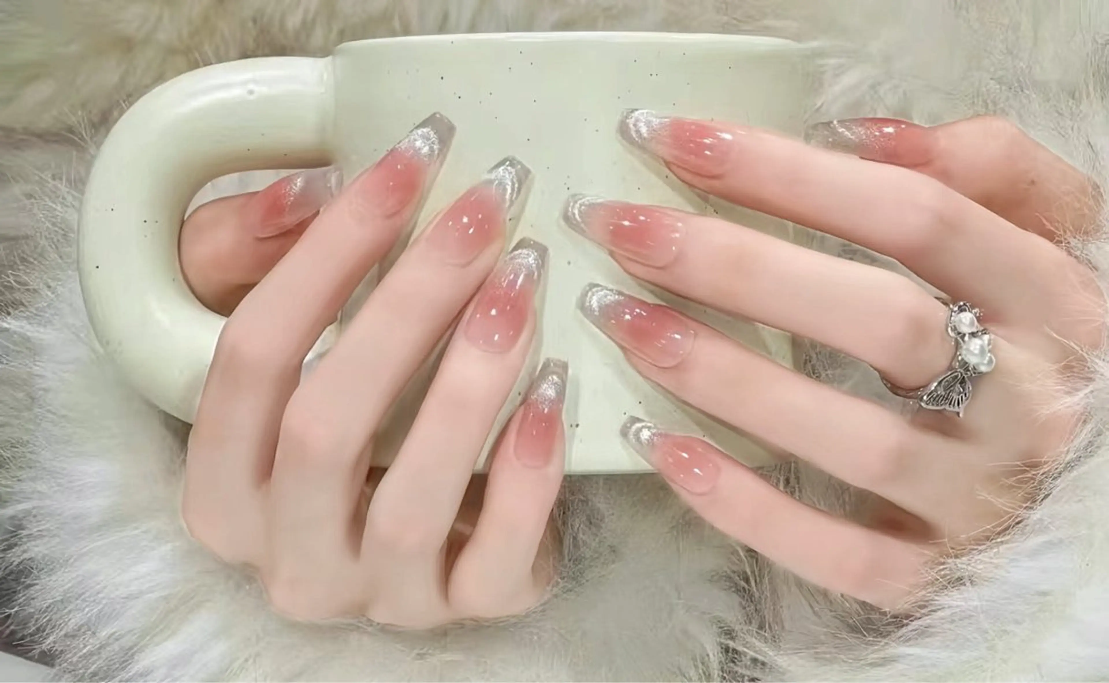 🌟初回ソフトジエルオフ無料 🌟 💗自爪💗チークマグネットフレンチの写真