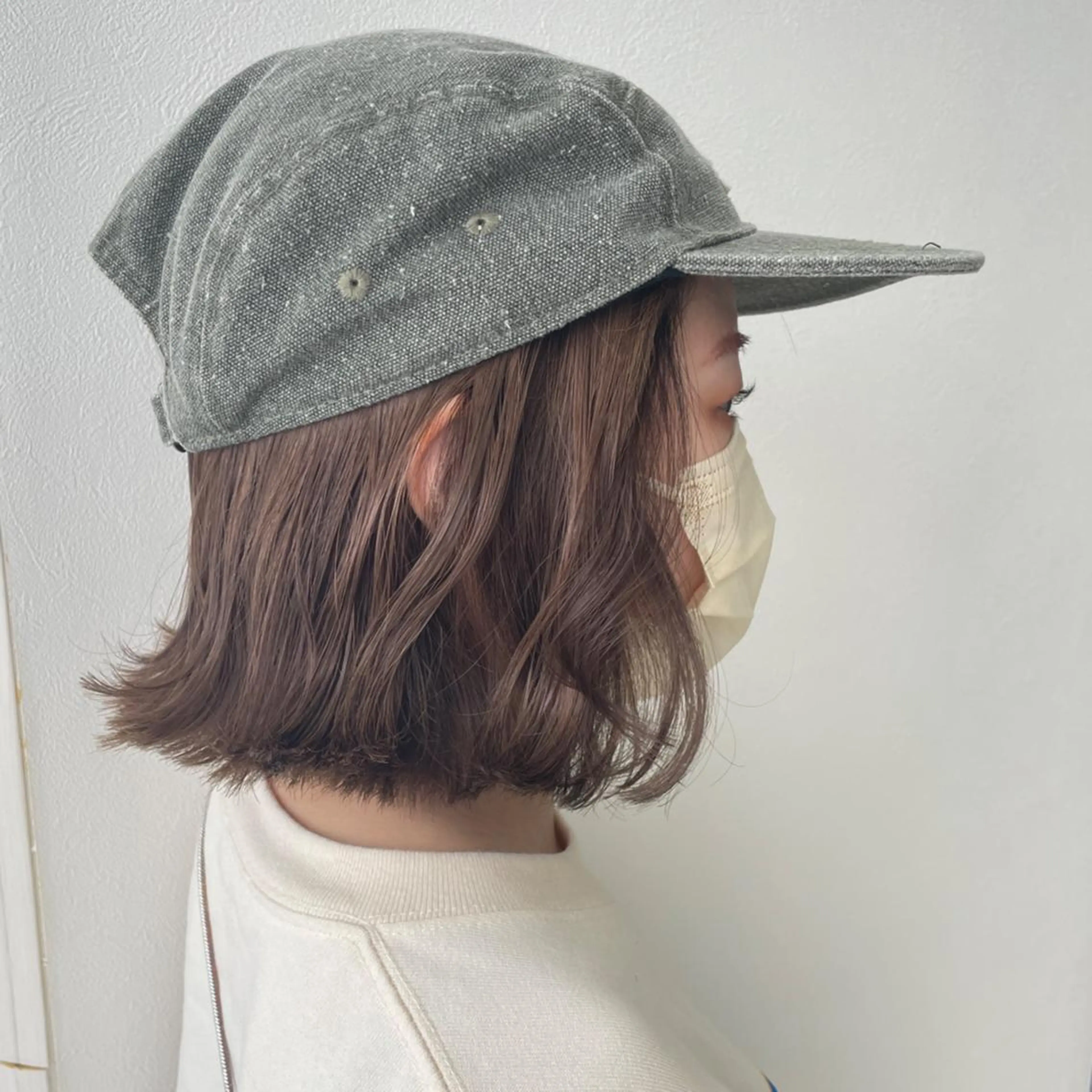 ショート カラー 切りっぱなしボブ ボブ 💫cadre新小岩 Kaori💫のヘアスタイル