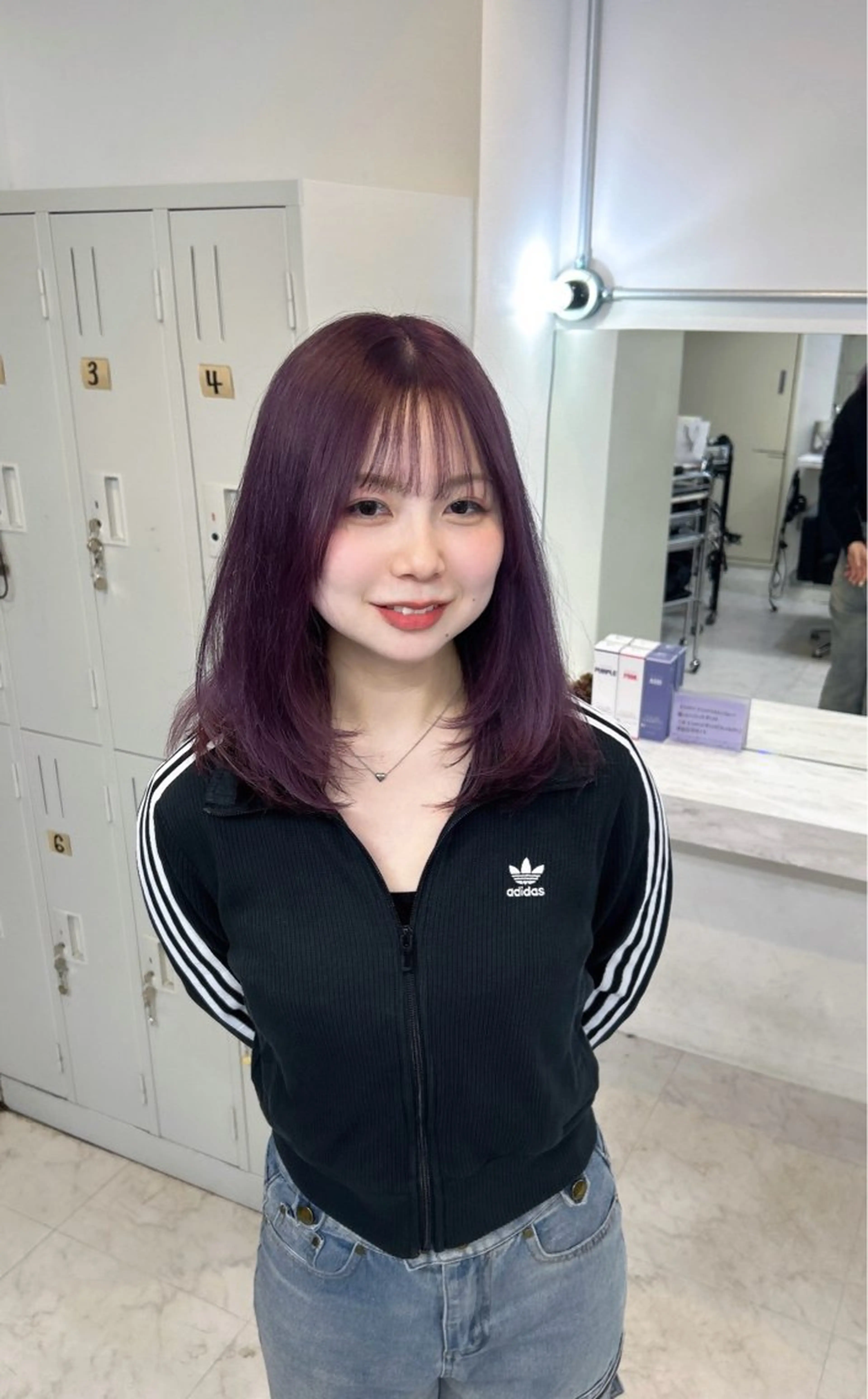 セミロング カラー ヘアカラー 髪質改善×韓国 レイヤー ひかるのヘアスタイル