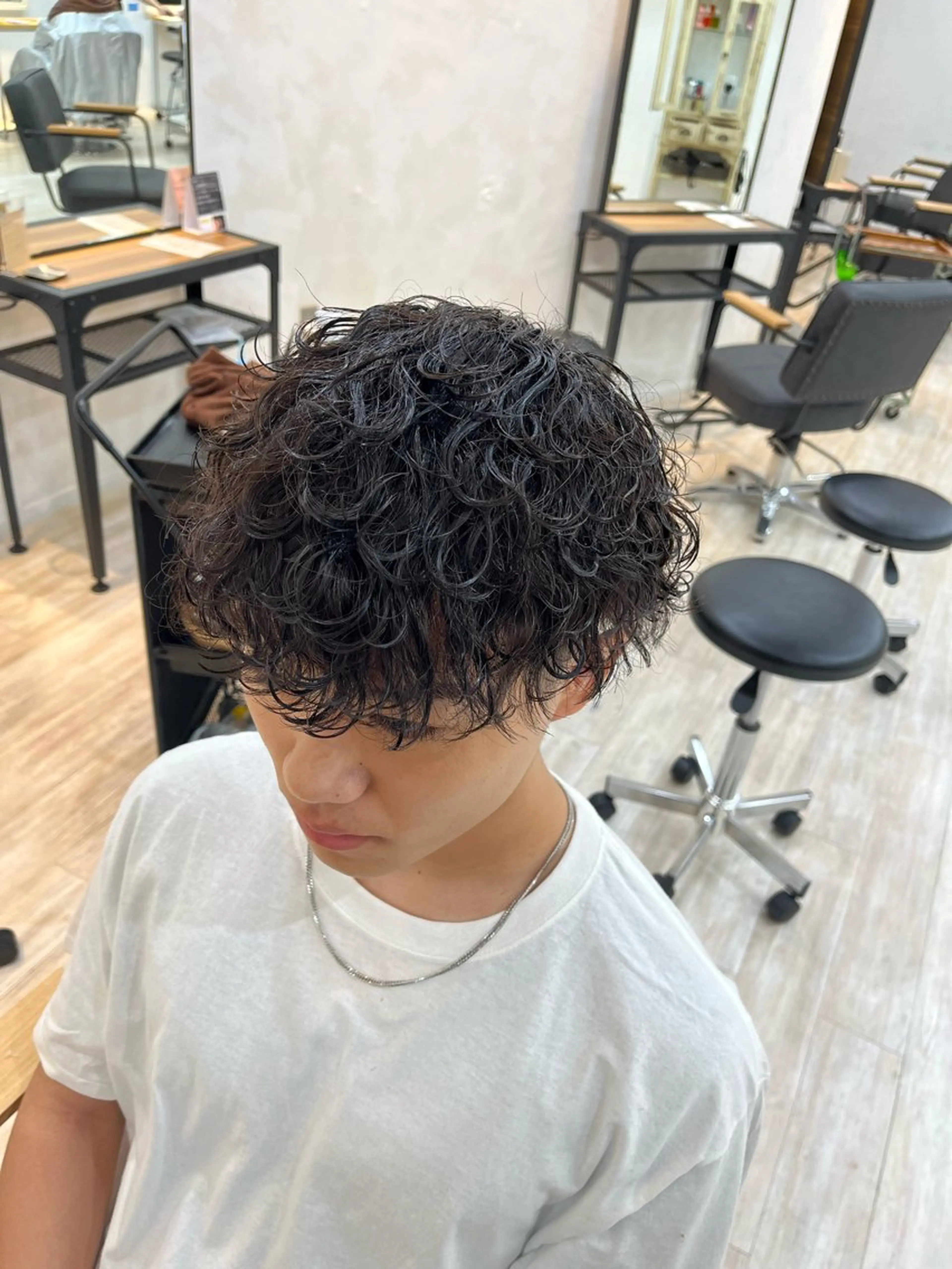 ショート パーマ メンズ Utata literie所属・嵯峨 大地/パーマ/ ハード系/特殊系のヘアスタイル