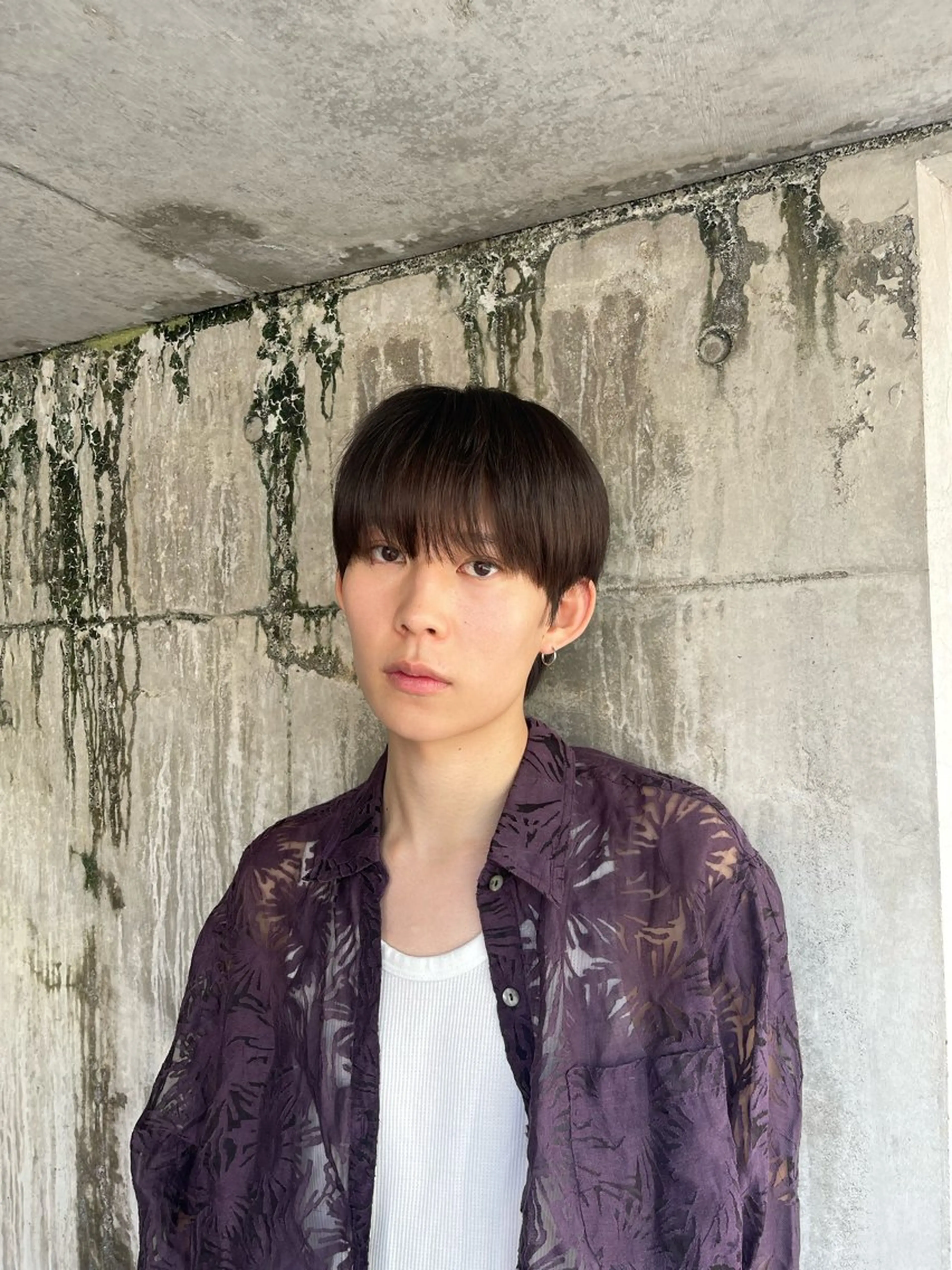 メンズ メンズ韓国風 マッシュ シースルーマッシュ ボブ/レイヤー /河内温太のヘアスタイル