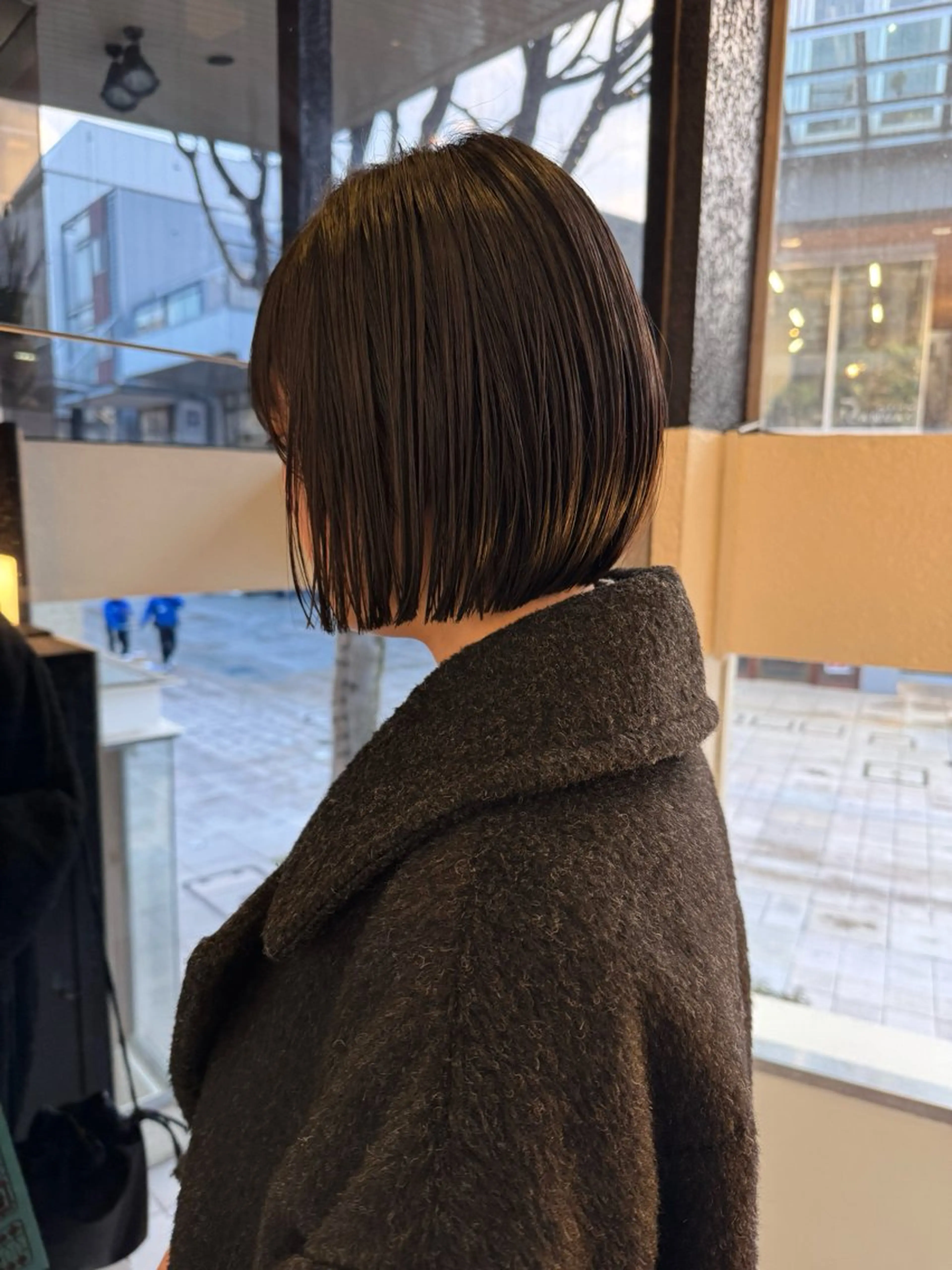 ショート カラー カット 縮毛矯正 KOHNO/ブリーチ なし/透明感カラーのヘアスタイル