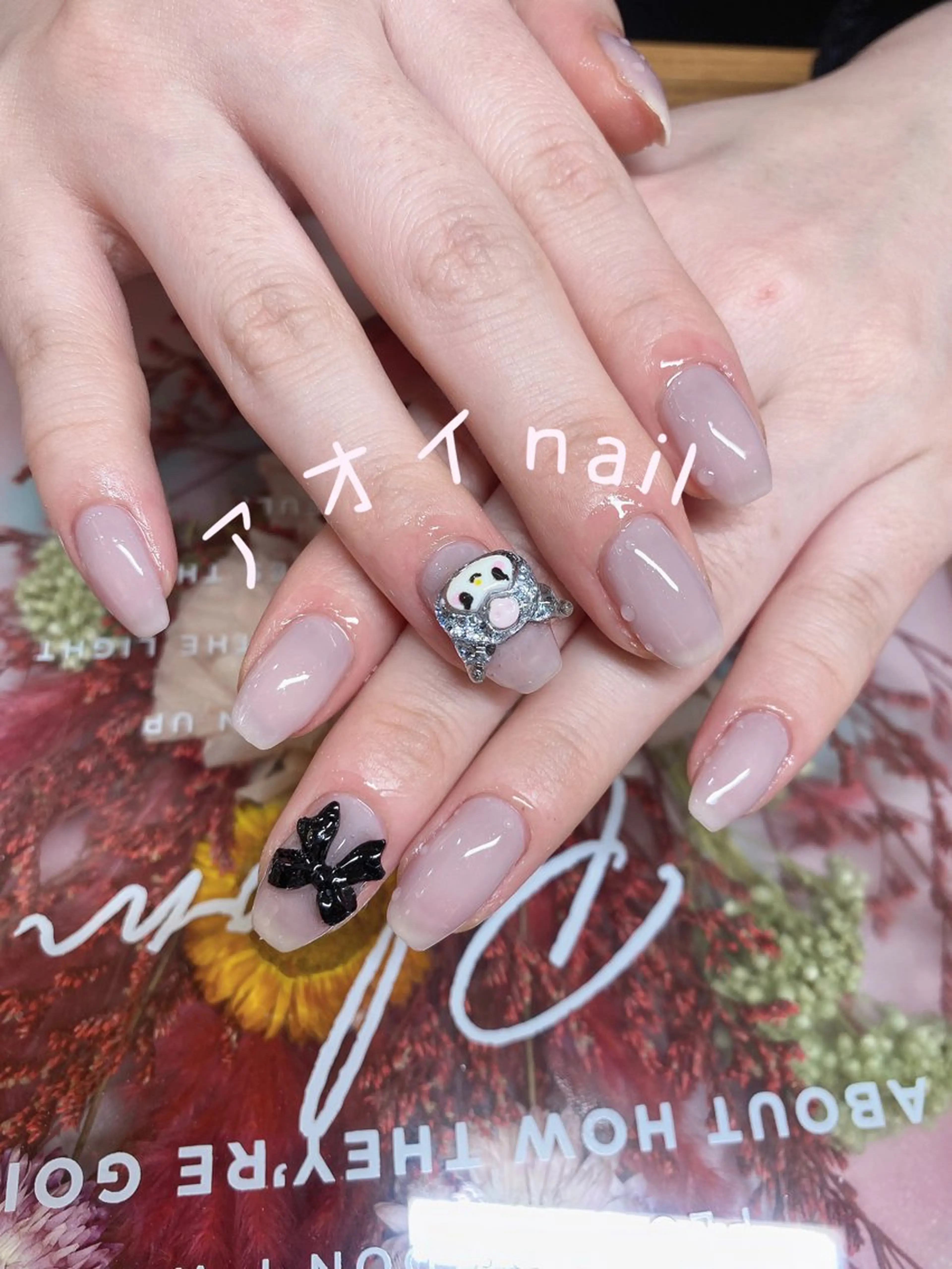 ネイル ハンドネイル ハンドケア ネイル＆アイラッシュ ∩_∩アオイのネイルデザイン