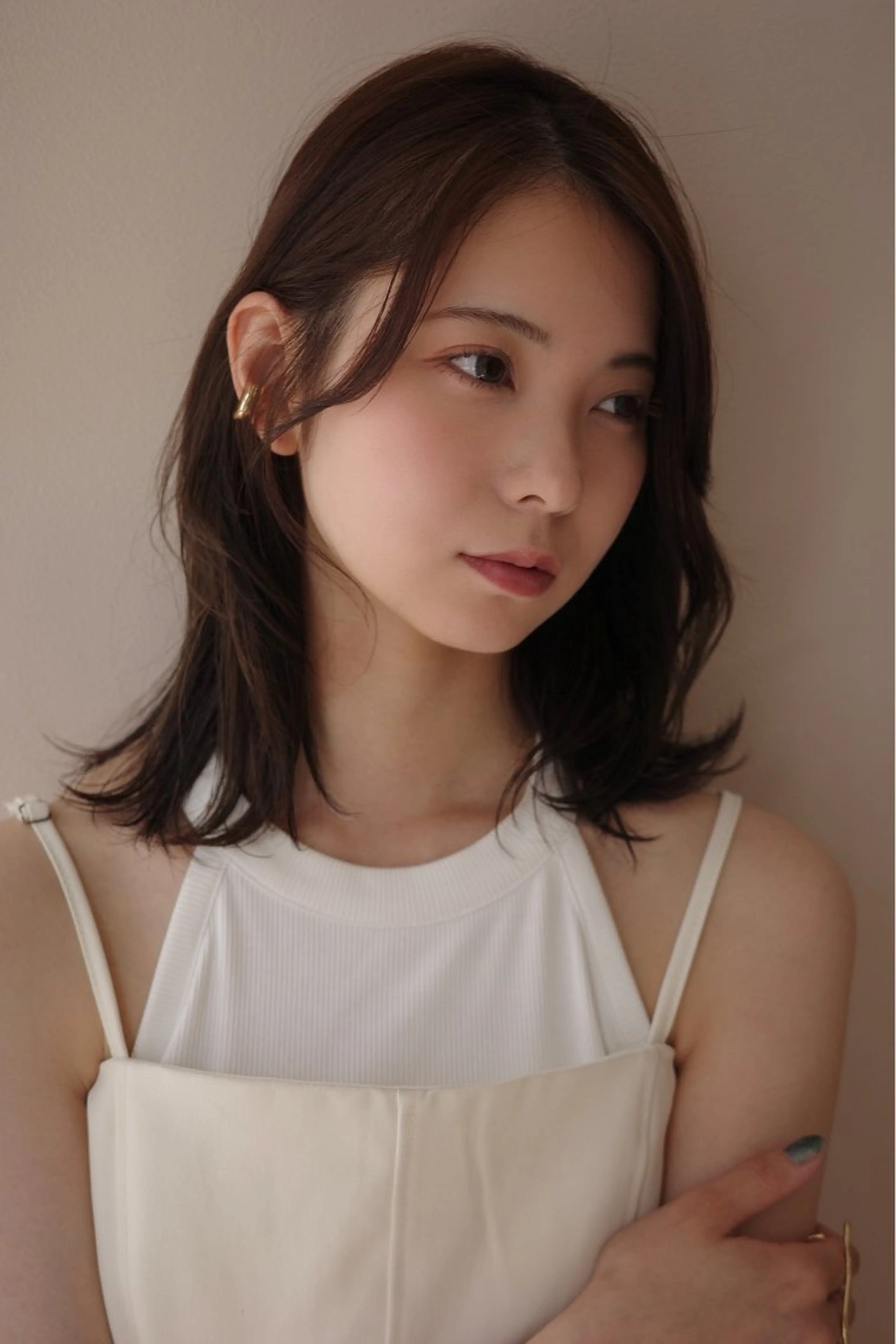 ミディアム ヘアカラー momo 札幌美容師のヘアスタイル