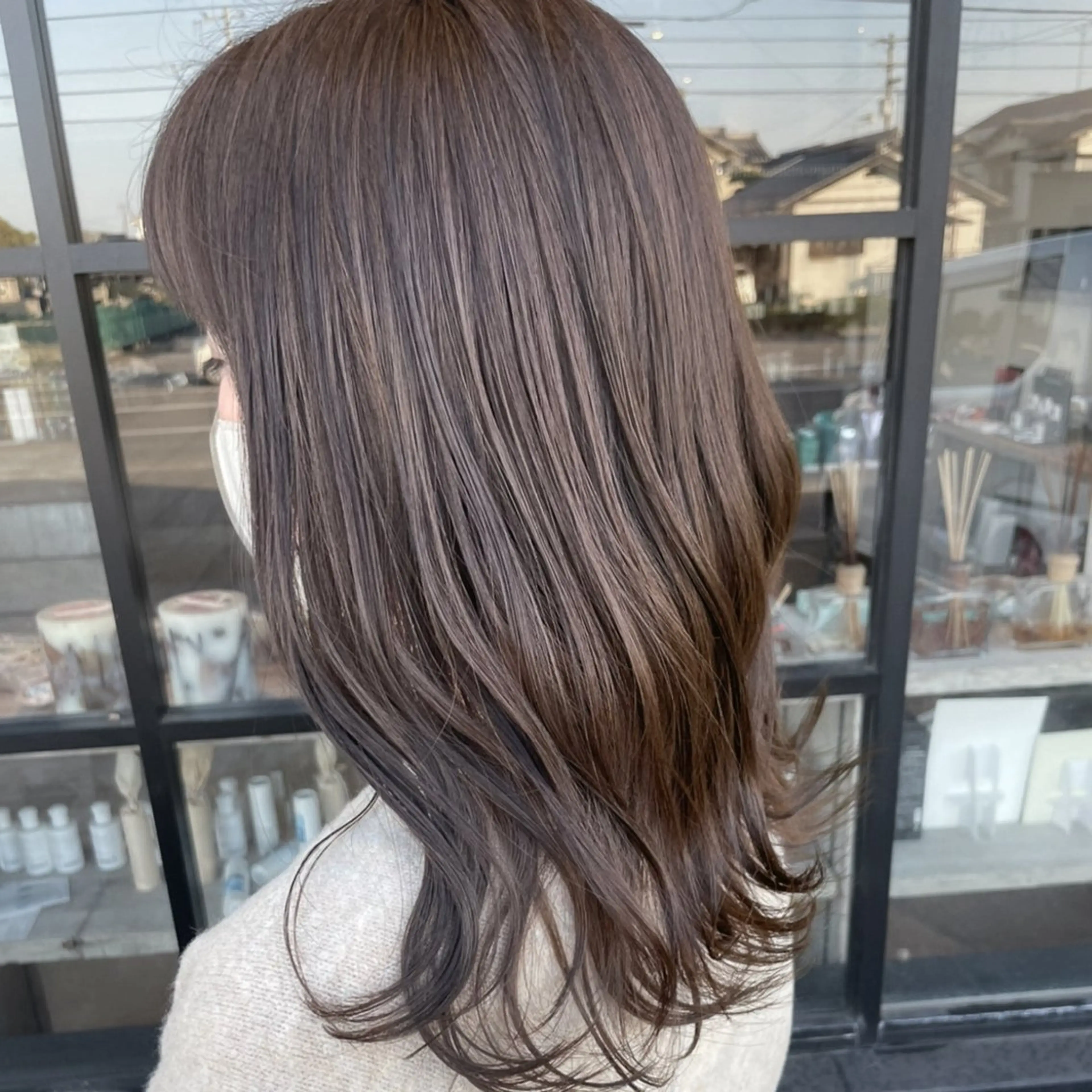 カラー 透明感カラー/パーマ 🌀アオノアユミのヘアスタイル